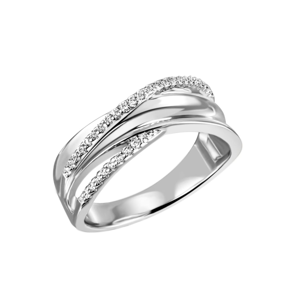 Firetti Fingerring »Schmuck Geschenk Silber 925 Silberring Ring glitzernd«