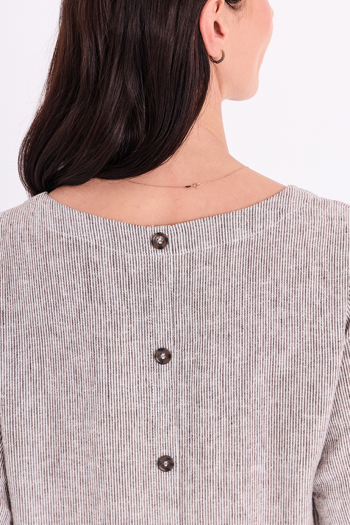 FREEQUENT Midikleid "FQLAVA-DRESS" gestreift, figurumspielend günstig online kaufen