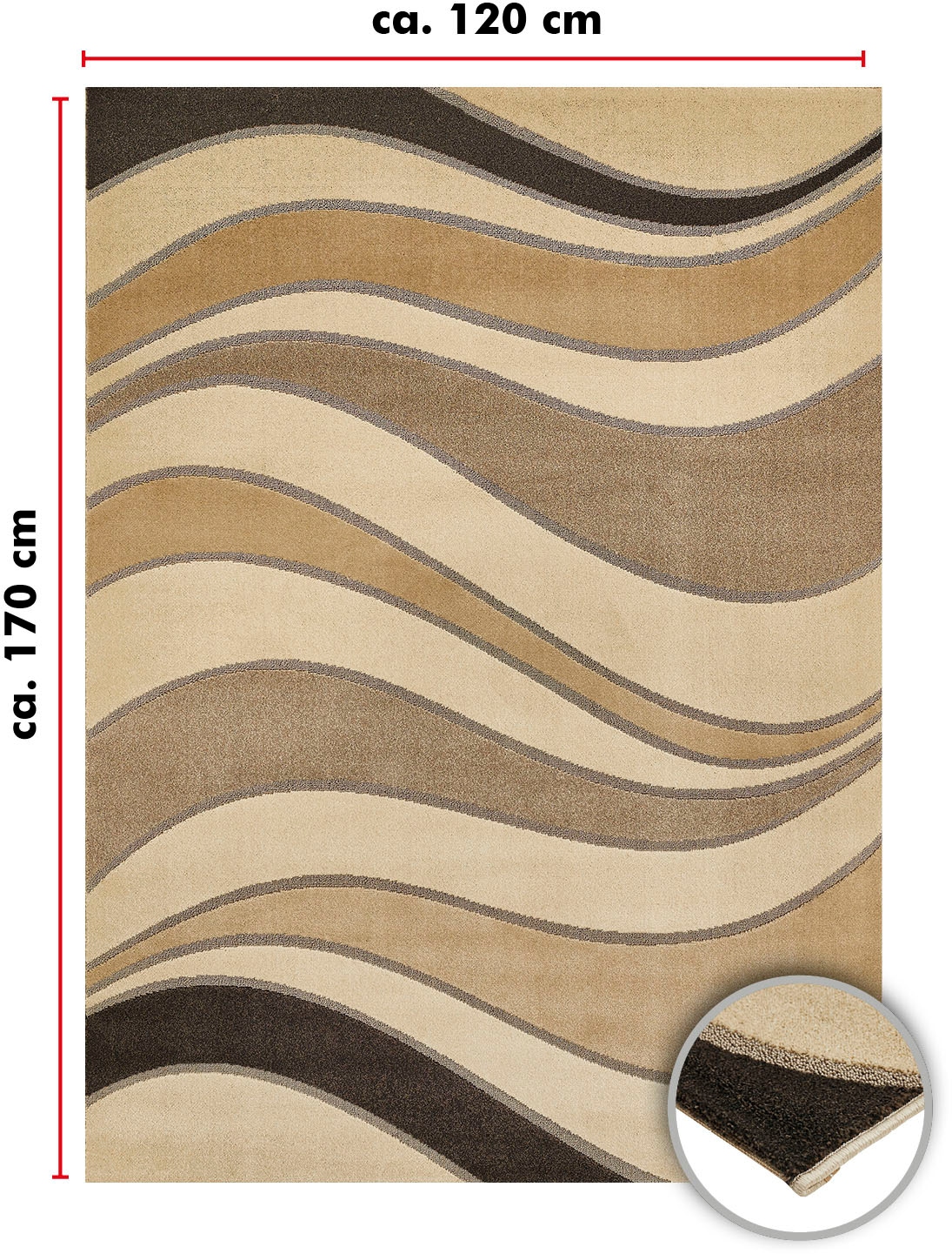 LUXOR living Teppich »Lagerräumung«, rechteckig, Sonderposten, moderne Designs, verschiedene Qualitäten & Höhen