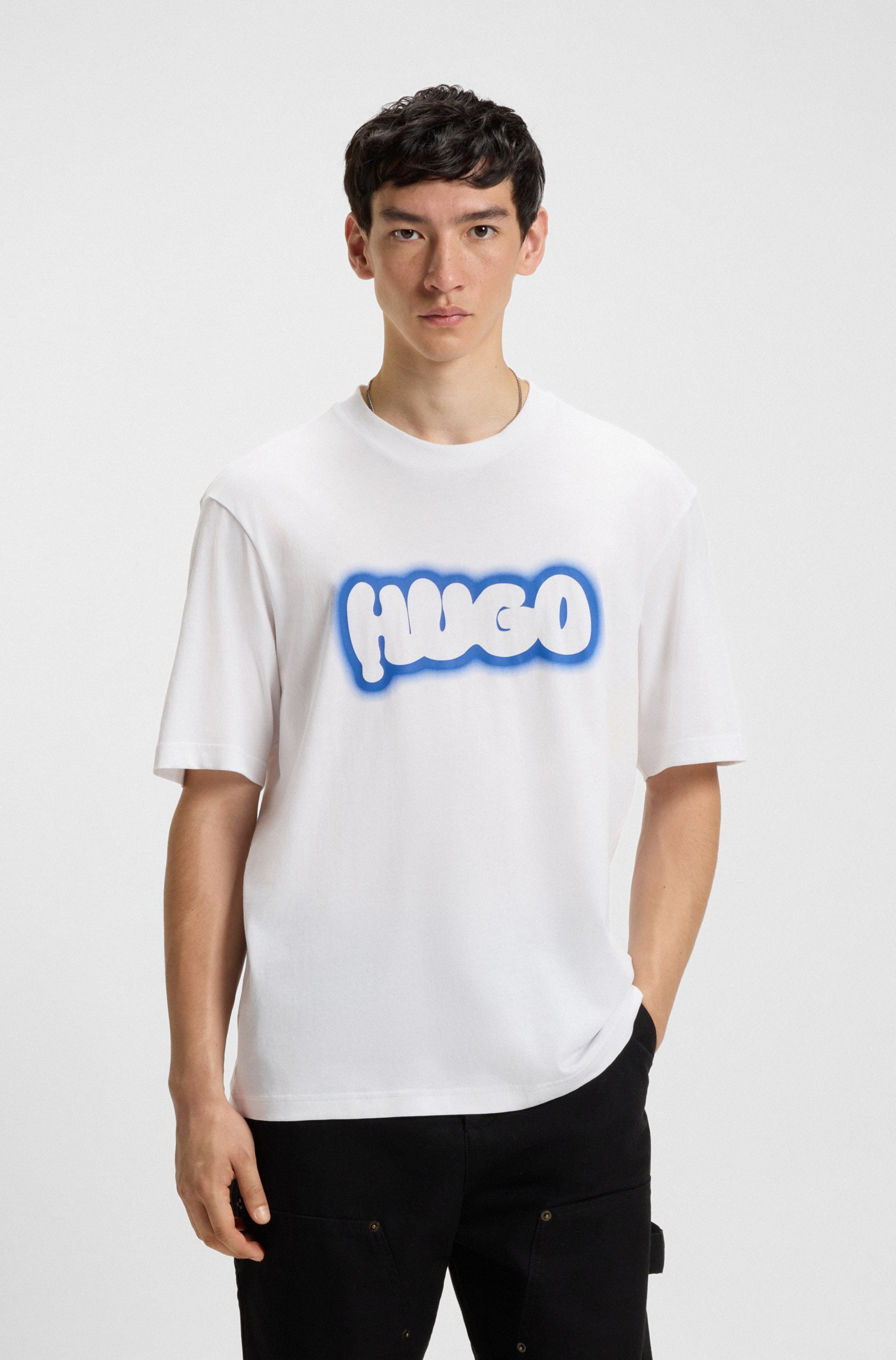 HUGO Blue T-Shirt Nulibax Rundhalsausschnitt, regular günstig online kaufen