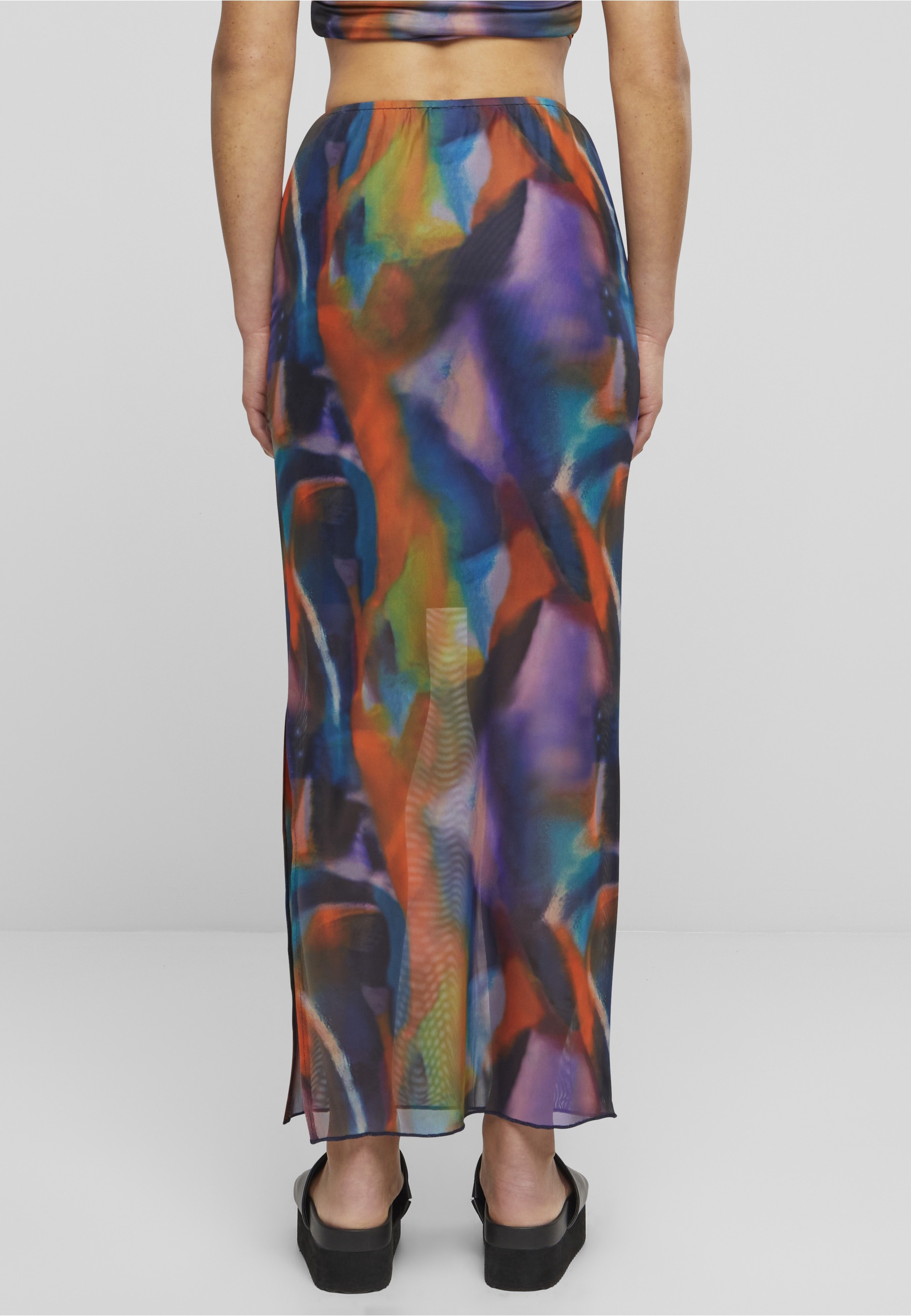 URBAN CLASSICS Sommerrock »Urban Classics Damen Ladies AOP Mesh Tube Skirt« 1 Stk.