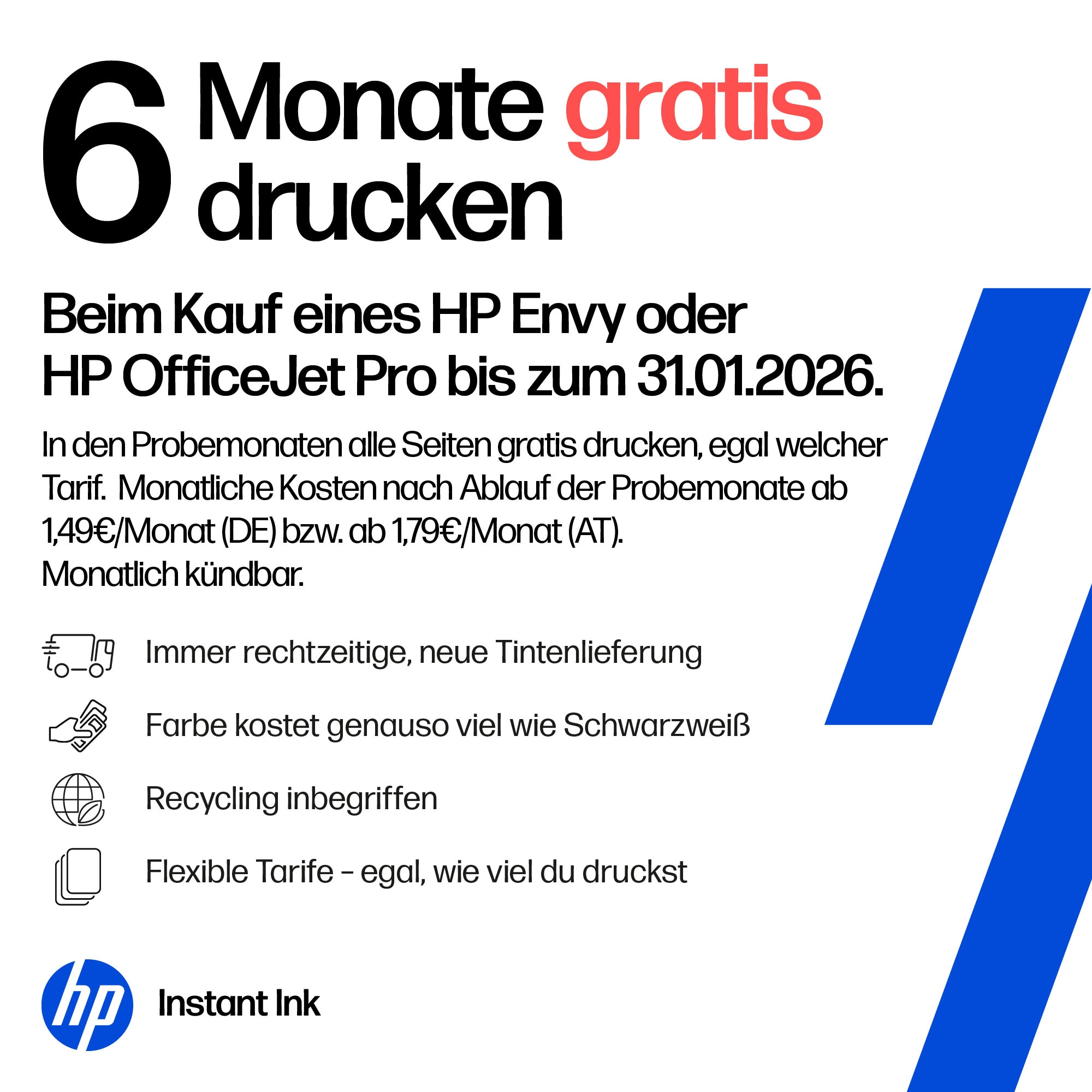 HP Multifunktionsdrucker »Envy 6520e« Mit HP Instant Ink 3 Probemonate gratis drucken