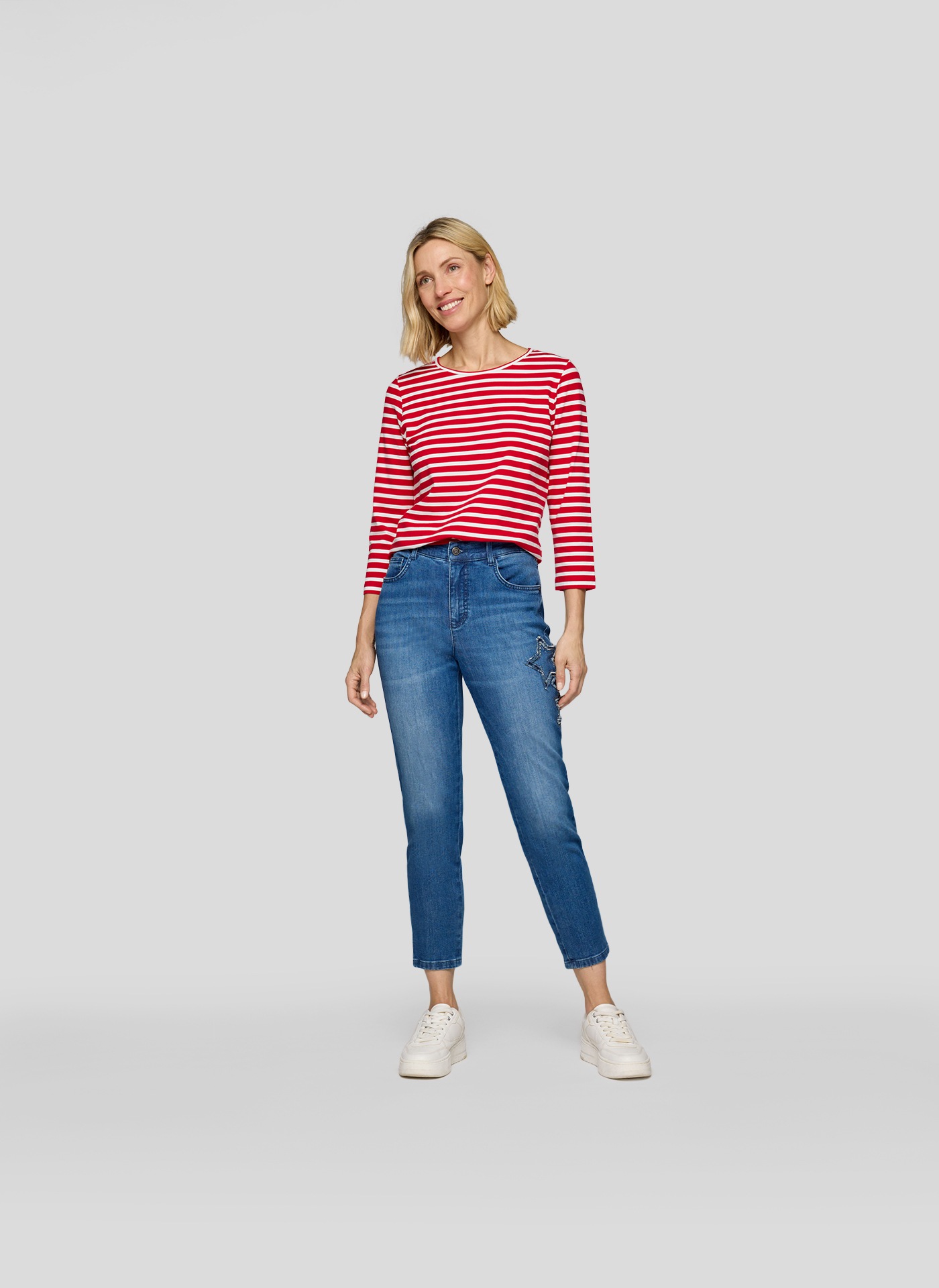 Rabe 3/4-Arm-Shirt, in Streifen-Optik