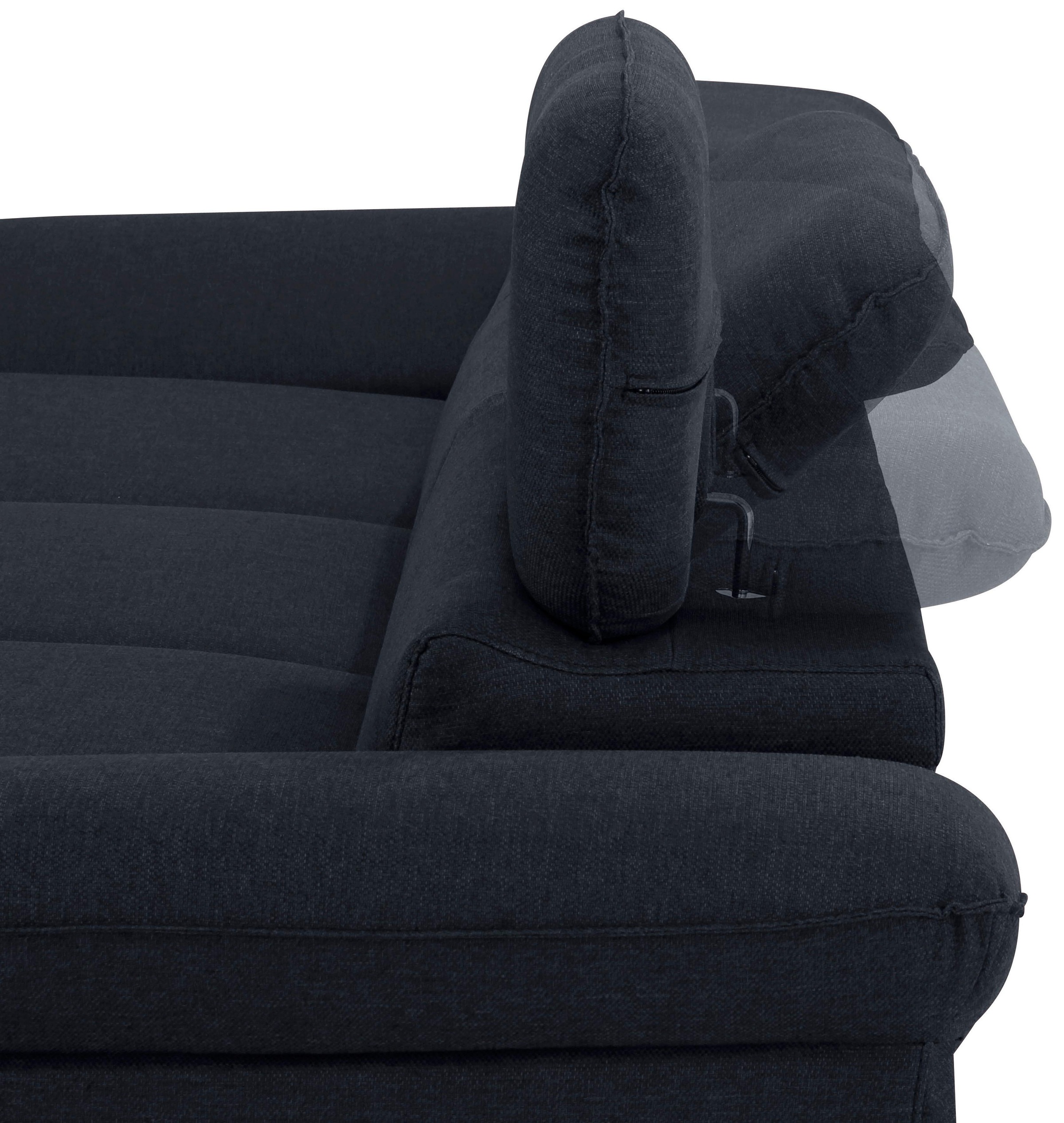 Home affaire Ecksofa »Pilot L-Form«, mit Kopfteilverstellung, optional Bettfunktion und Bettkasten