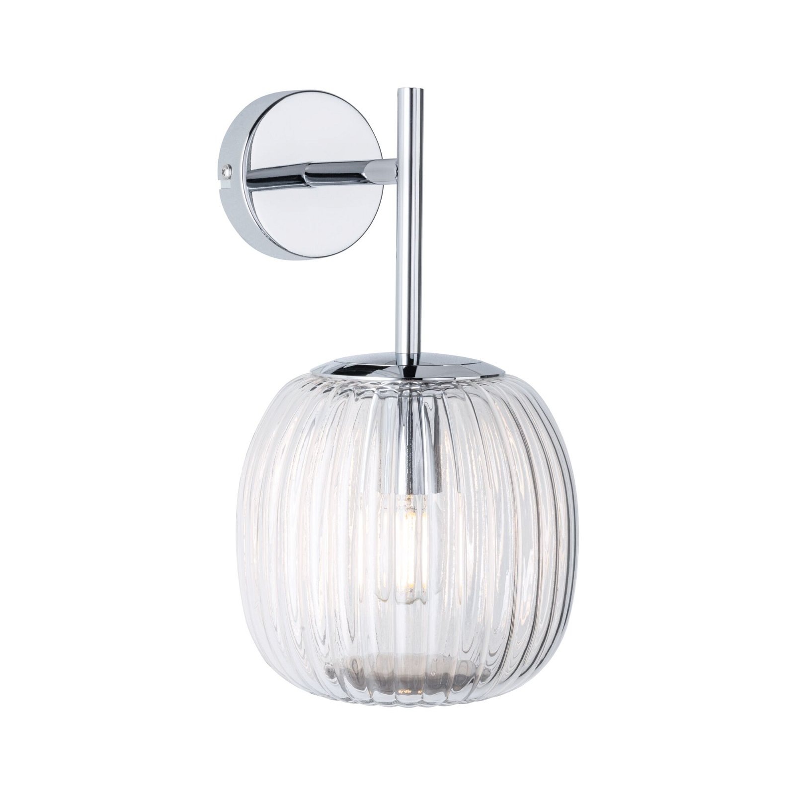 Paulmann Wandleuchte »Ruya IP44 E14 230V max. 20W Glas, Chrom«, 1 flammig, Leuchtmittel E14 | ohne Leuchtmittel