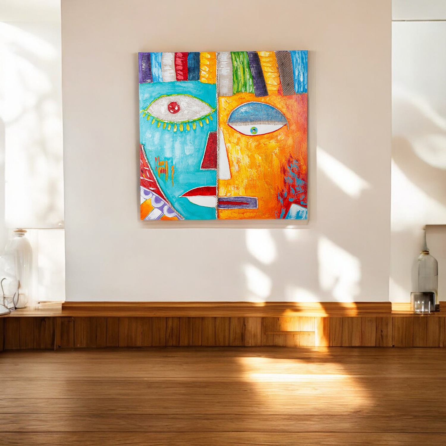 Casablanca by Gilde Leinwandbild "Visage quadratisch", (1 St.) günstig online kaufen