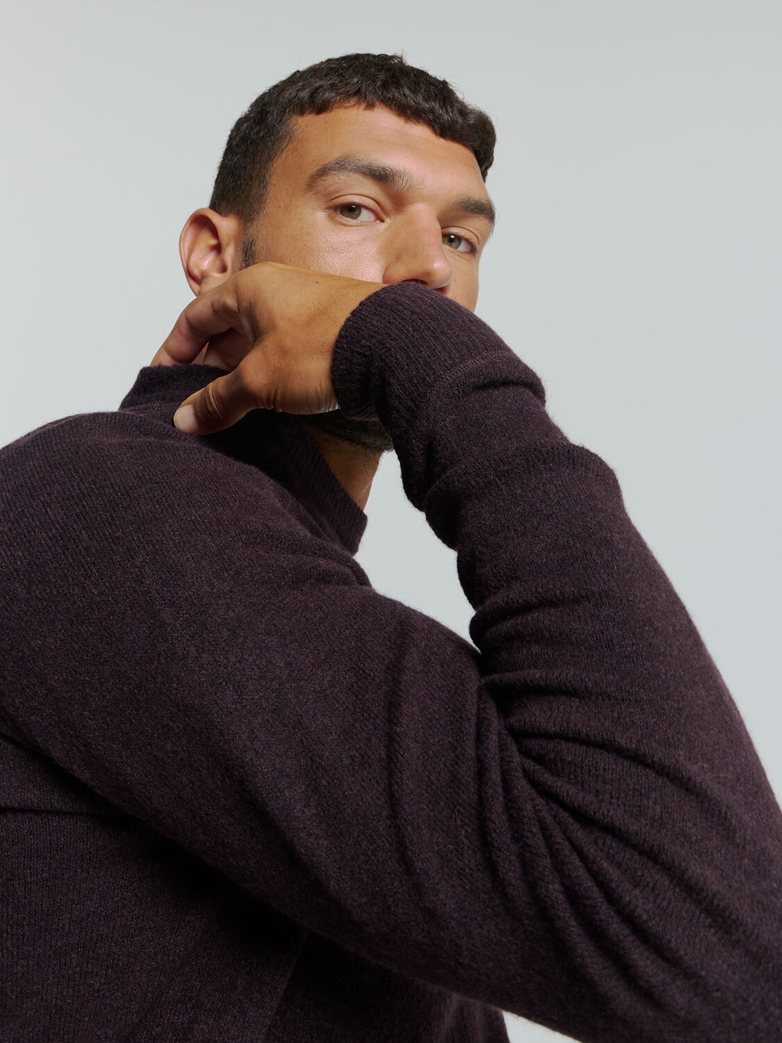 NO EXCESS Rundhalspullover »No Excess Soft-Touch-Pullover mit Wolle«