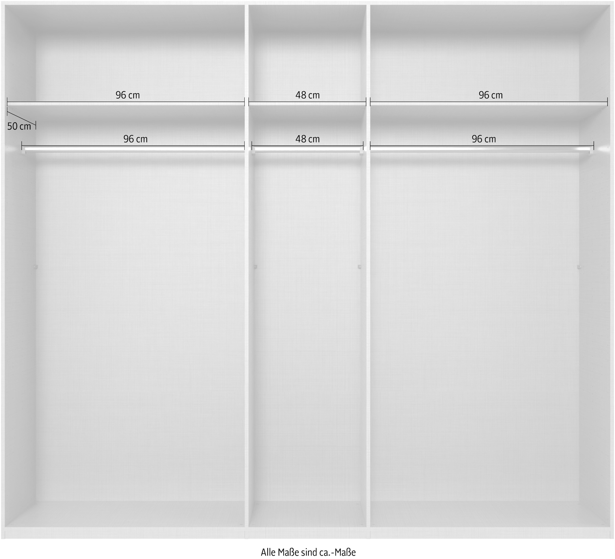 Wimex Schwebetürenschrank »Atlanta by fresh to go«, mit Akustikpaneel Optik (3D Leisten), Lamelle