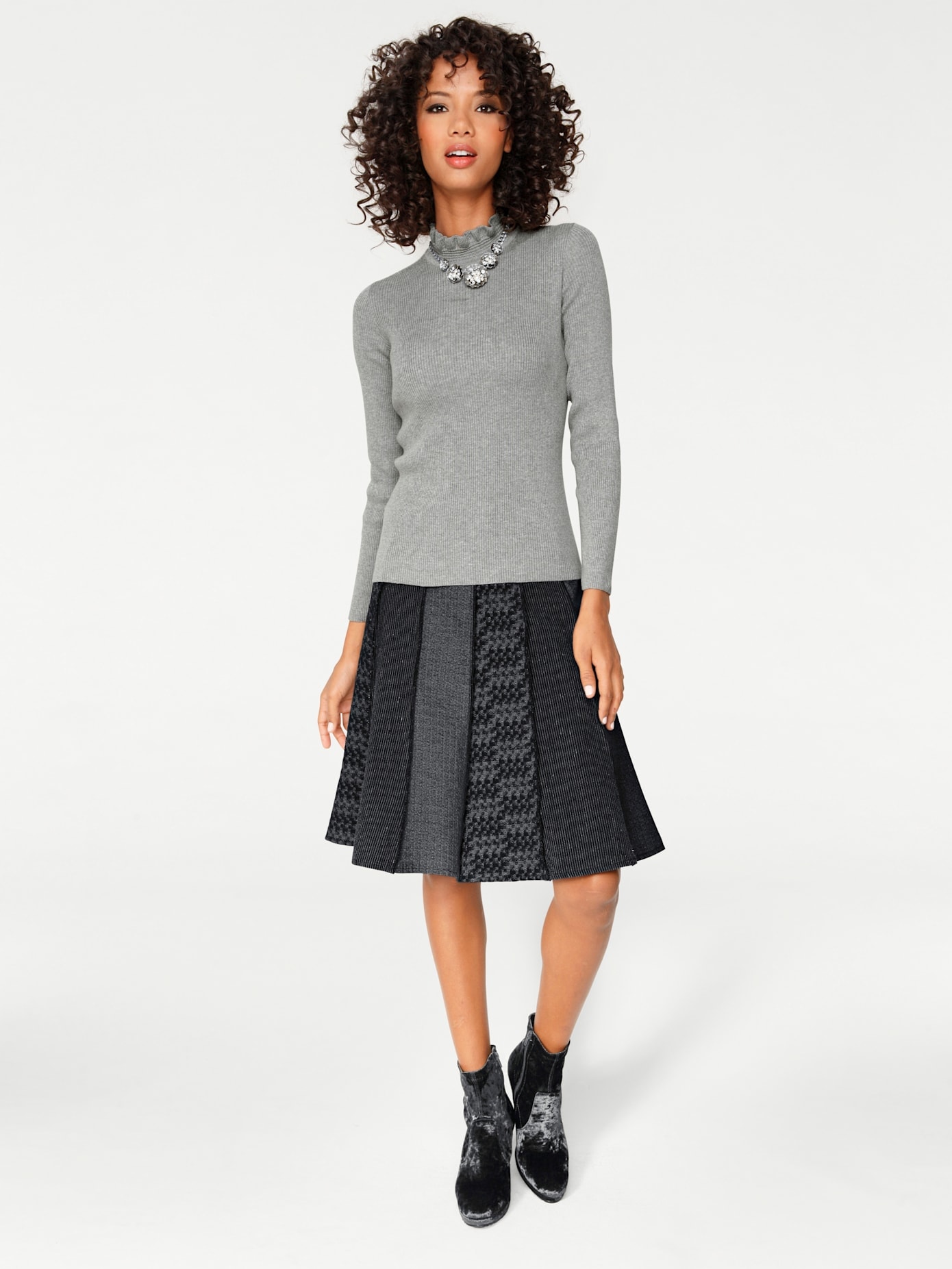 LINEA TESINI by heine Stehkragenpullover "Stehkragen-Pullover" günstig online kaufen