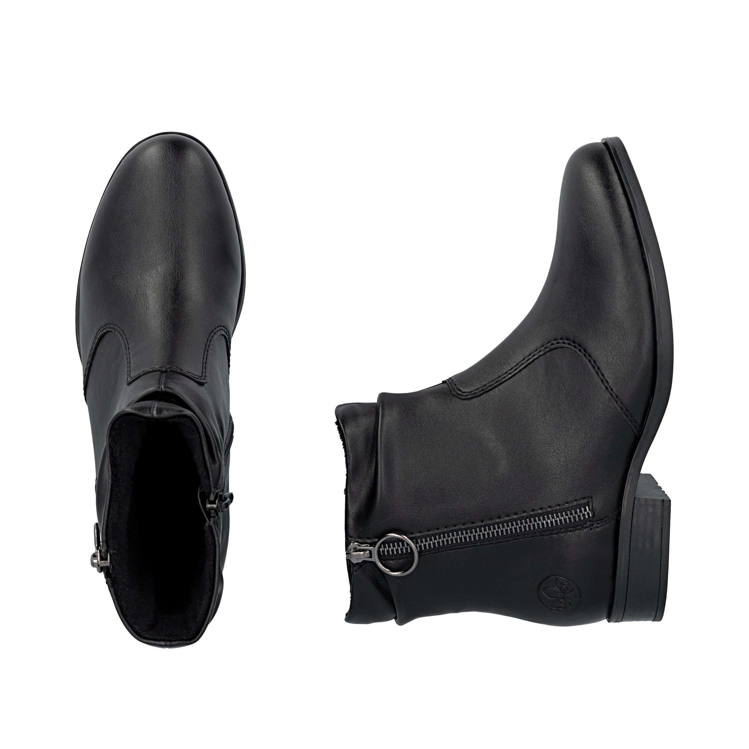 Rieker Stiefelette, Boots, Blockabsatz, mit Innenreißverschluss