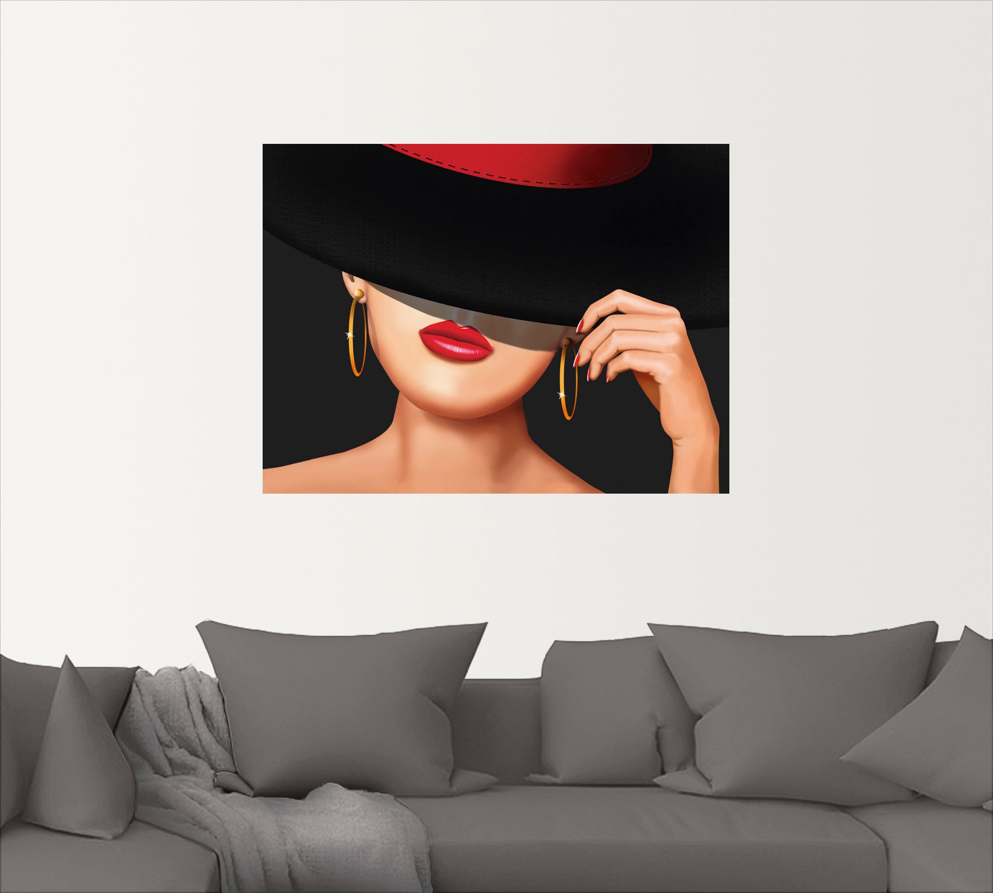 Artland Wandbild »Die Lady von der Rennbahn«, Frau, (1 St.), als Leinwandbild, Wandaufkleber in verschied. Größen
