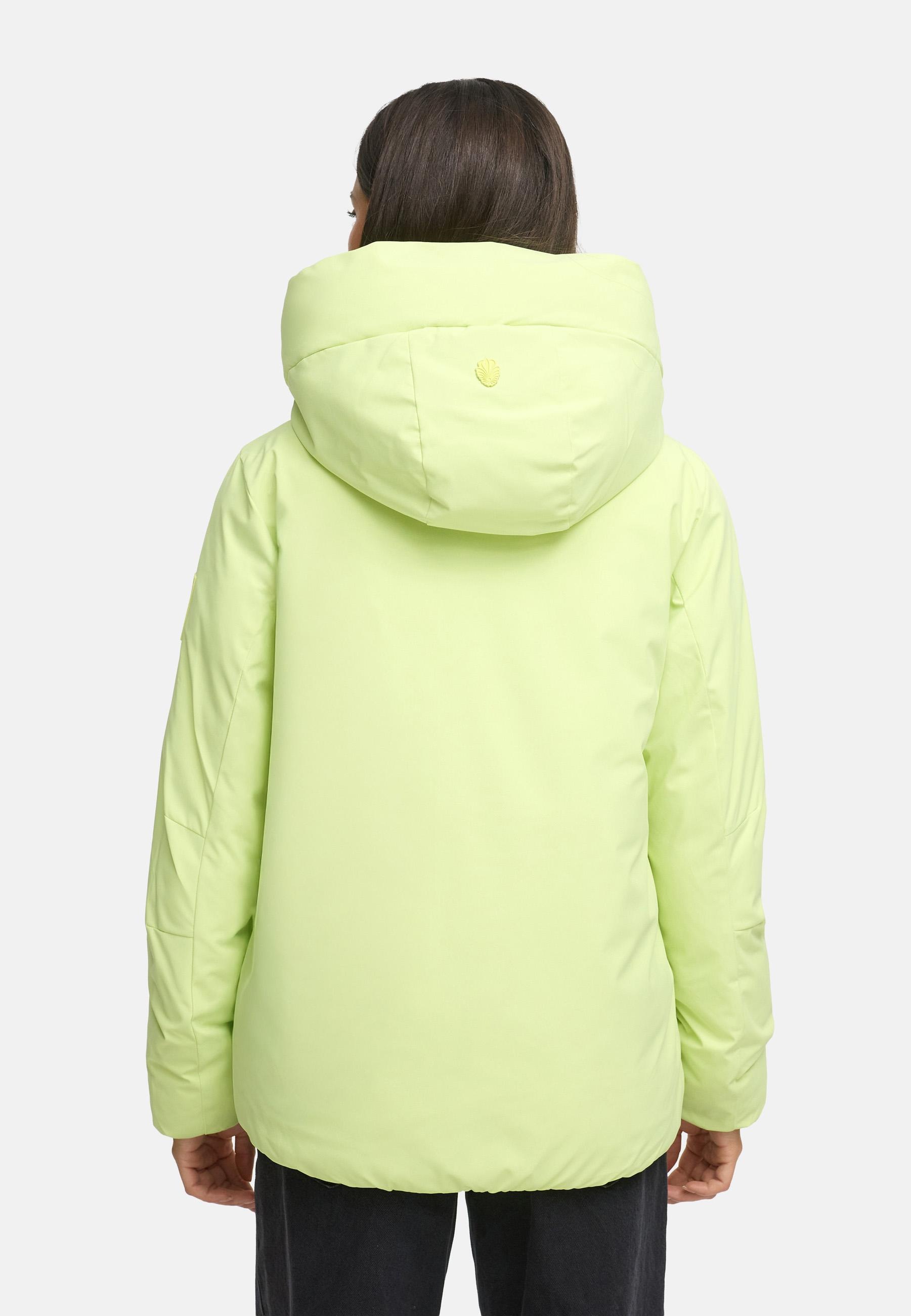 Navahoo Winterjacke »Blütenlicht 14«, mit Kapuze, Warme Damenjacke mit hohem Kragen