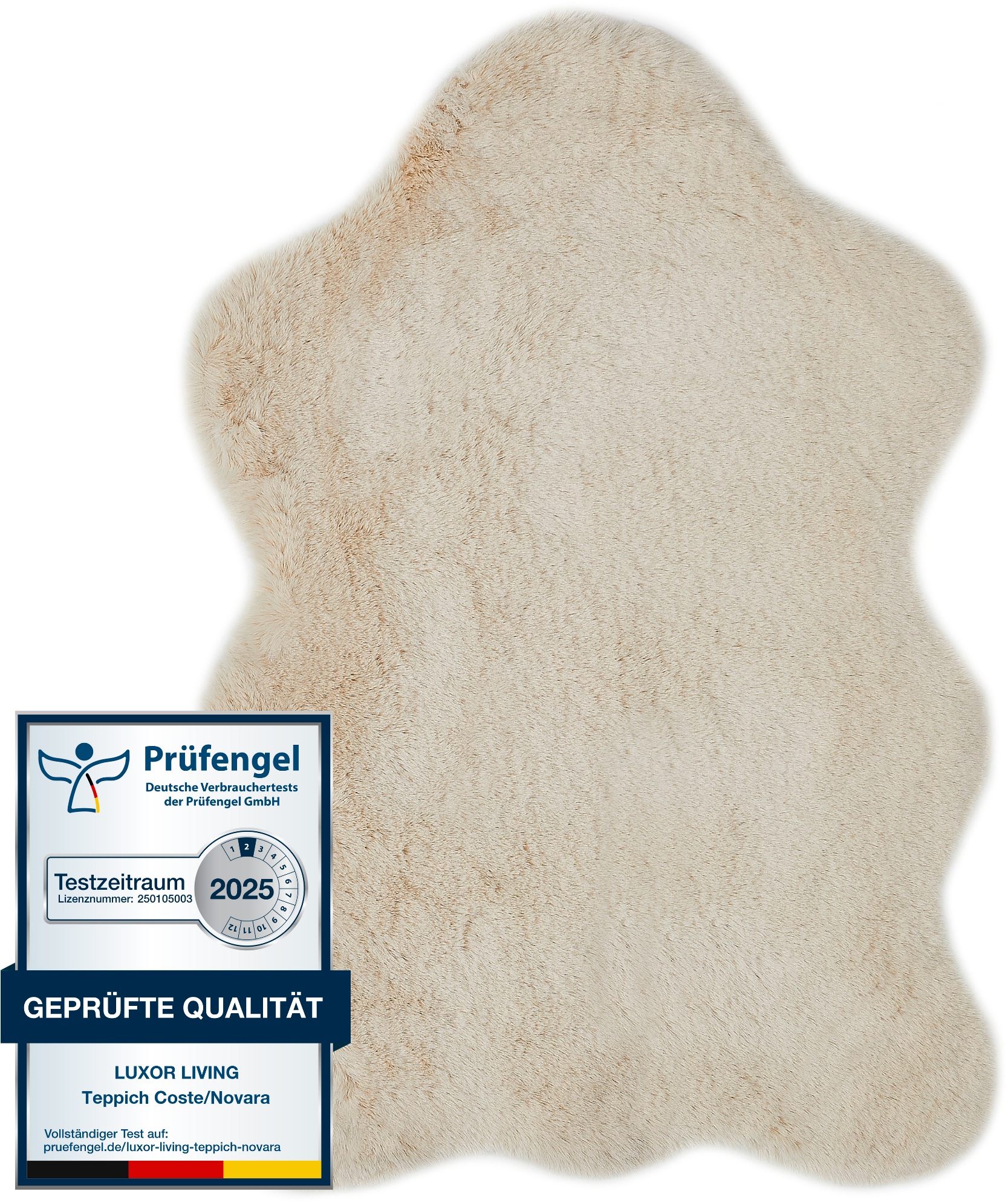 LUXOR living Fellteppich "Novara" fellförmig 30 mm Höhe Kunstfell, weiche K günstig online kaufen