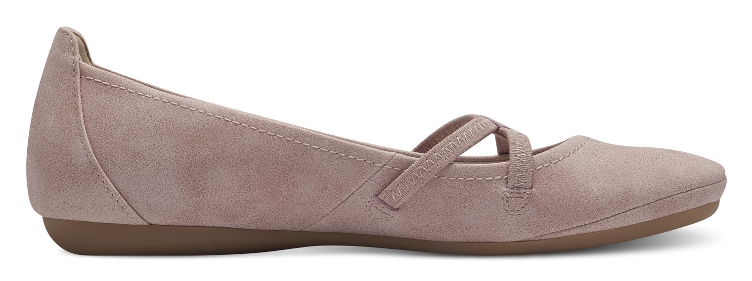 Tamaris Ballerina »Caterina«, Flats, Festtagsmode, Slipper mit Gummizugriemchen