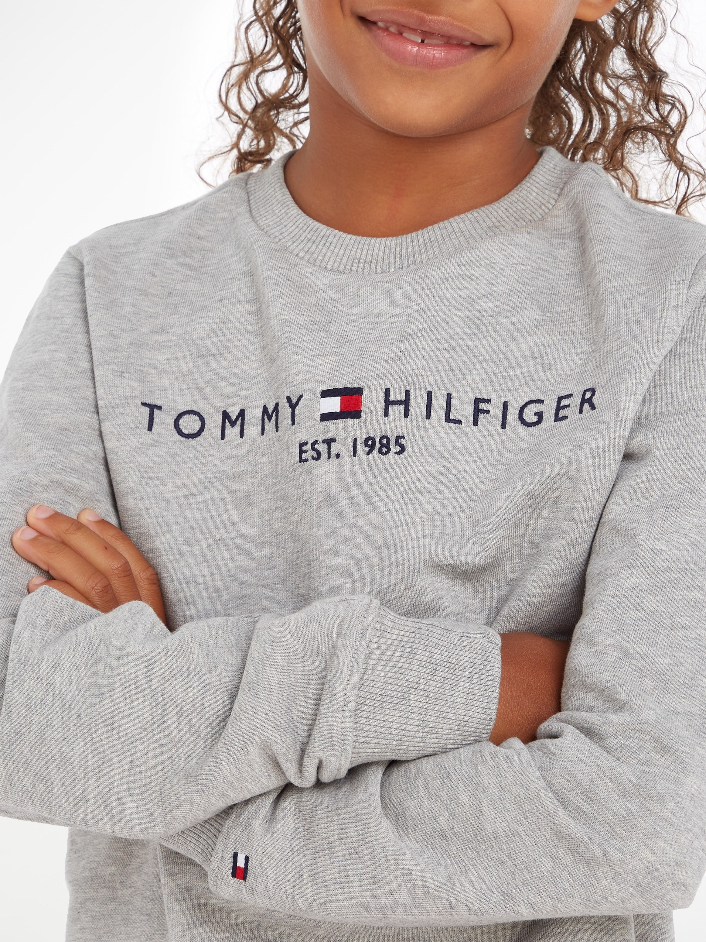 Tommy Hilfiger Sweatshirt »ESSENTIAL kaufen | online Hilfger mit BAUR Schriftzug Logo- SWEATSHIRT«, Tommy