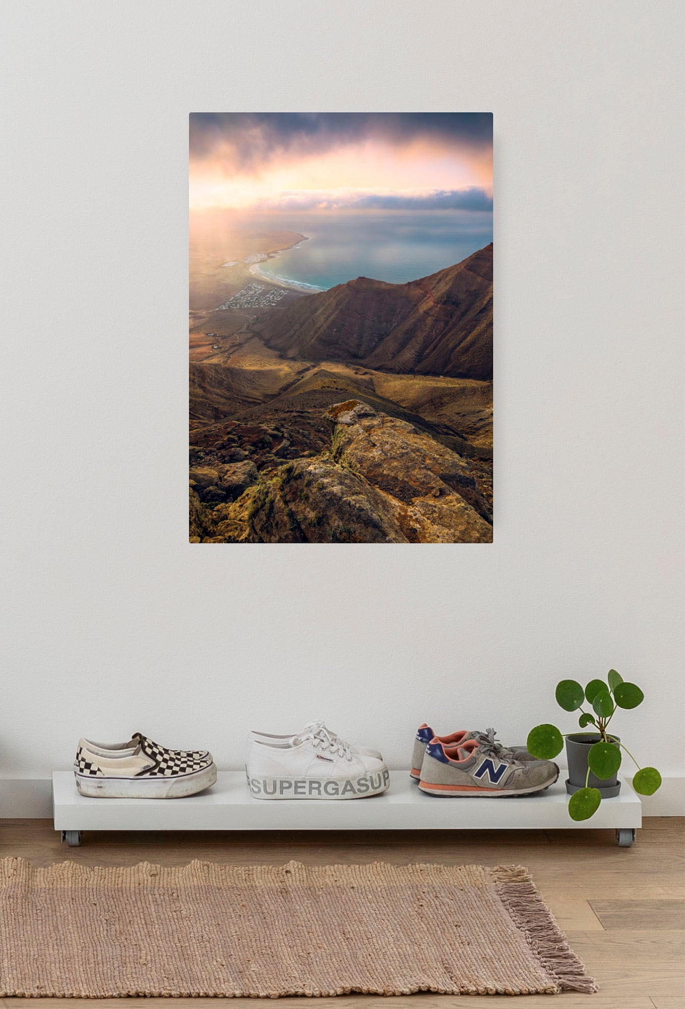 Komar "Cliffs of Famara - Größe 40 x 60 cm" Baum Packung, 1 tlg. Keilrahmen günstig online kaufen