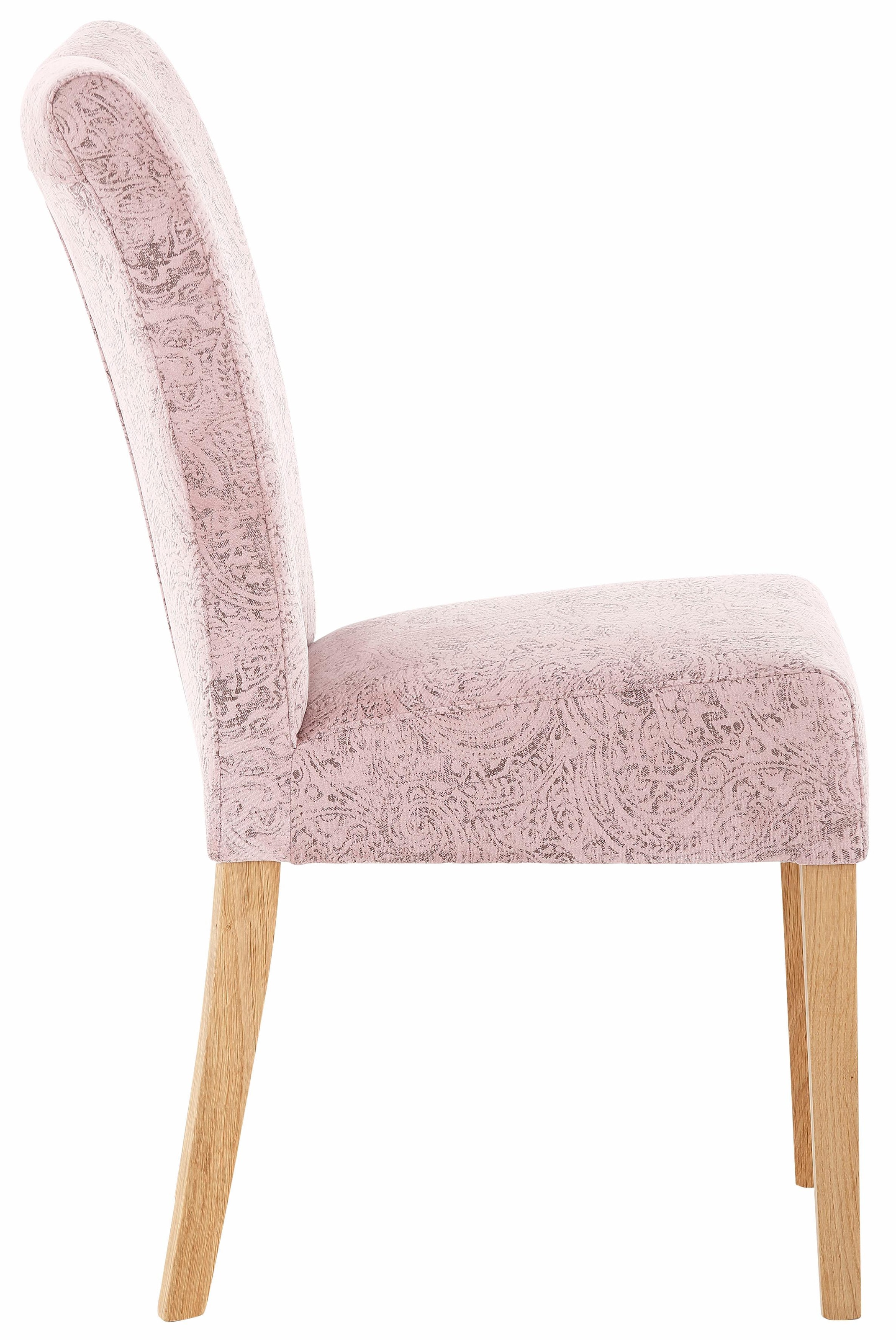 Home affaire Esszimmerstuhl »Queen Polsterstuhl BESTSELLER«, (Set), 6 St., Luxus-Microfaser, verschiedene Bezüge, Gestell Massivholz