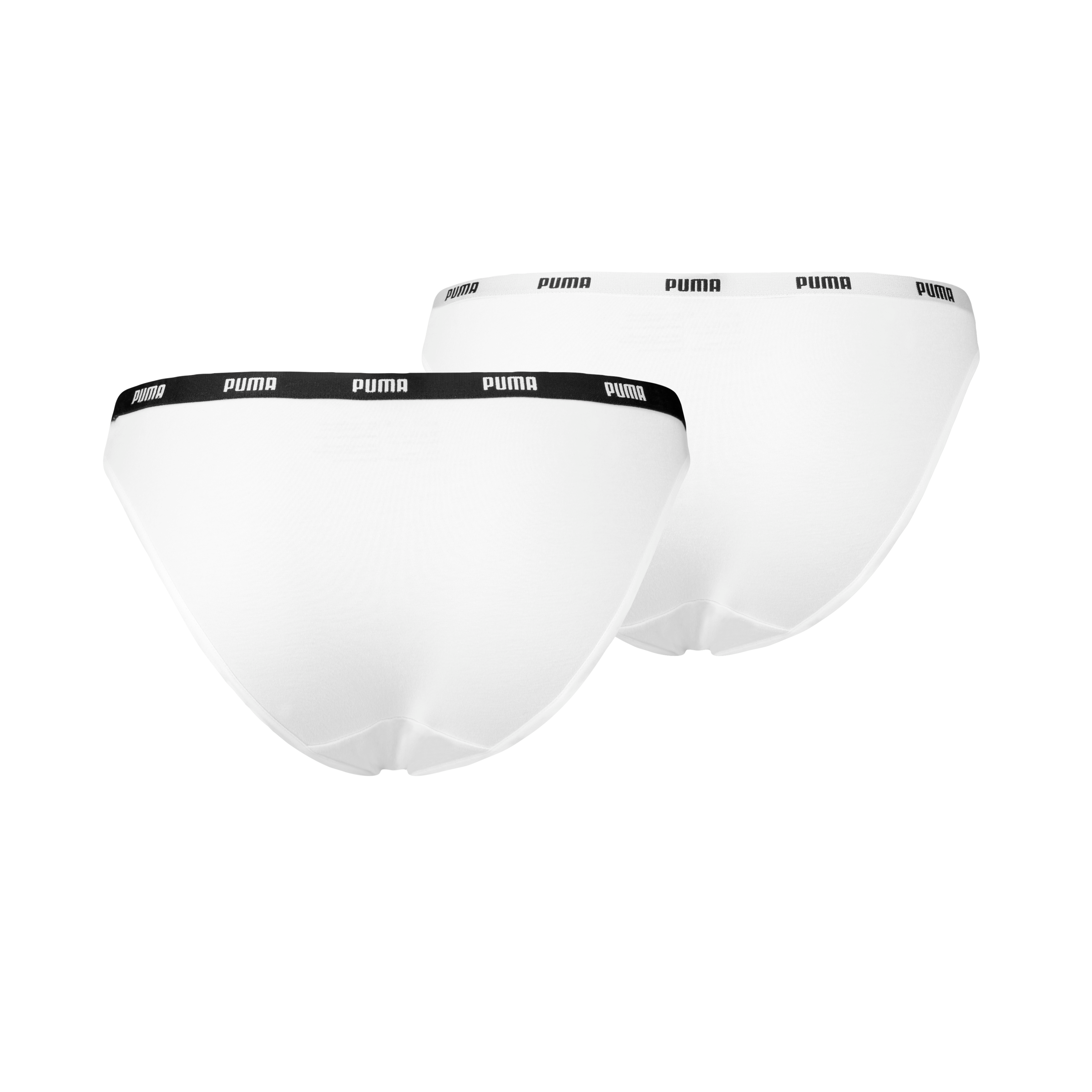 PUMA Bikinislip »PUMA WOMEN BIKINI 2P«, (2er Pack), Low-Rise Design, flache Nähte, elastischer Logobund