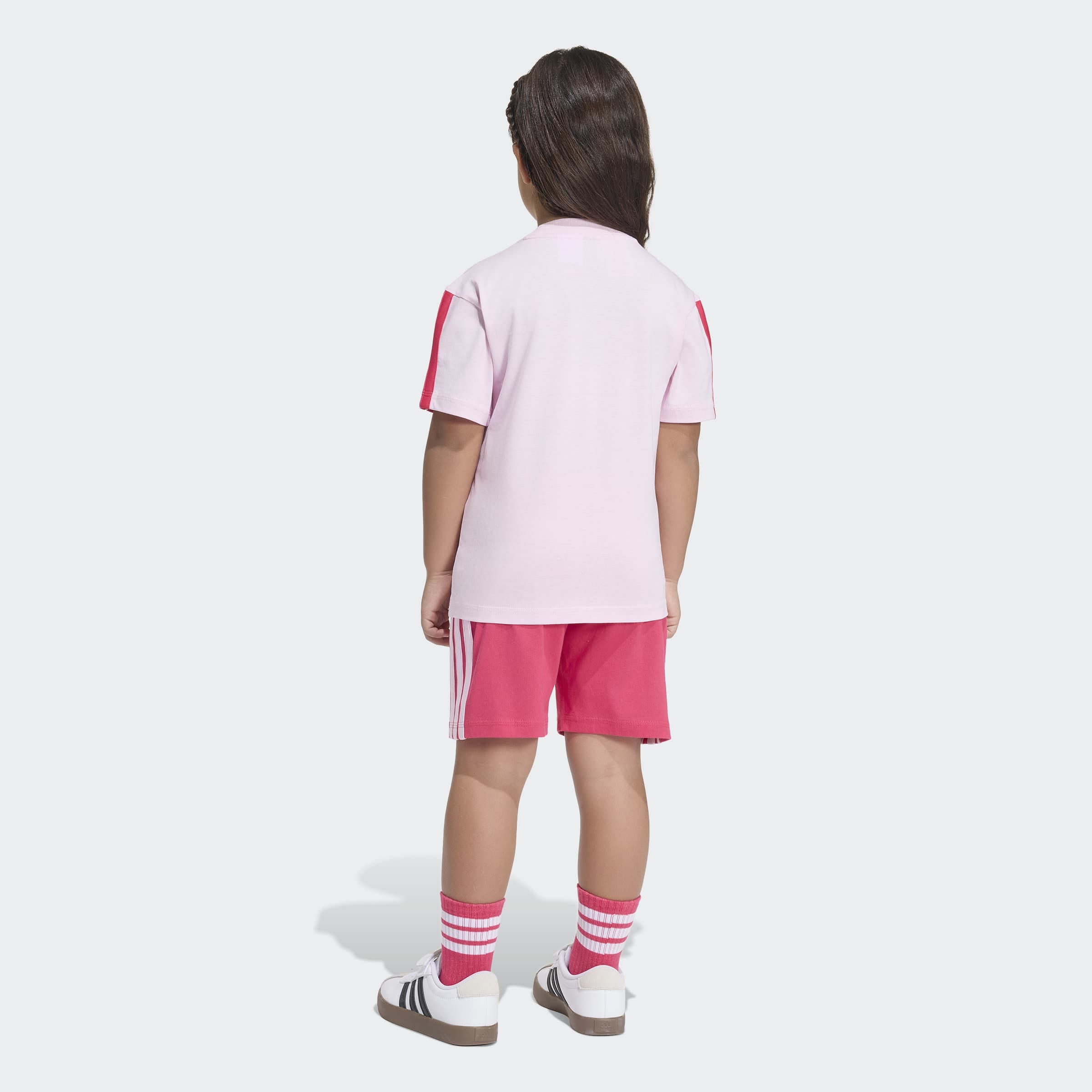 adidas Sportswear Trainingsanzug »LK 3S T-SET 160« 2 für Kinder, mit 2 Teilen, aus Baumwolle