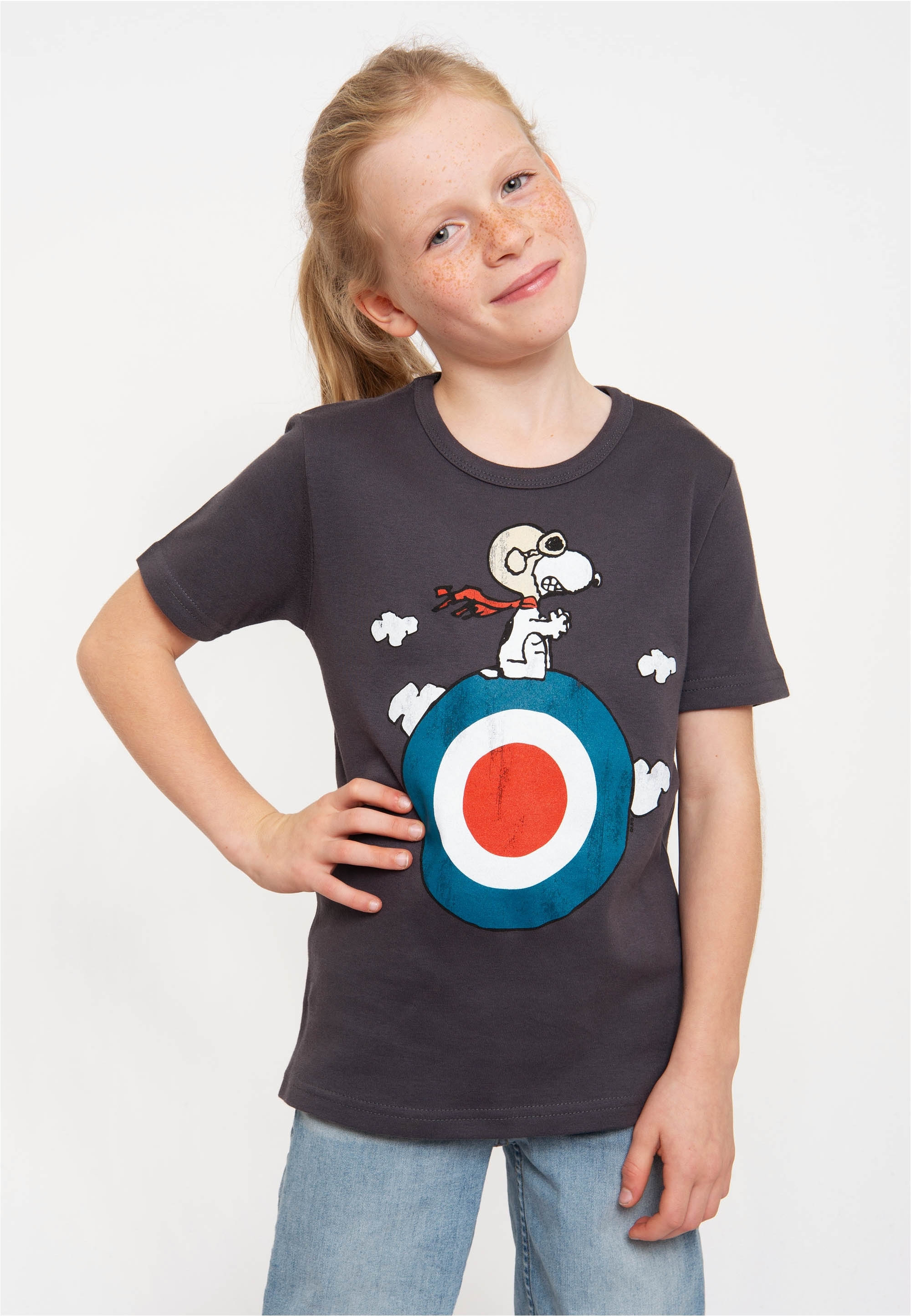 LOGOSHIRT T-Shirt »Snoopy - Target«, mit lizenziertem Originaldesign