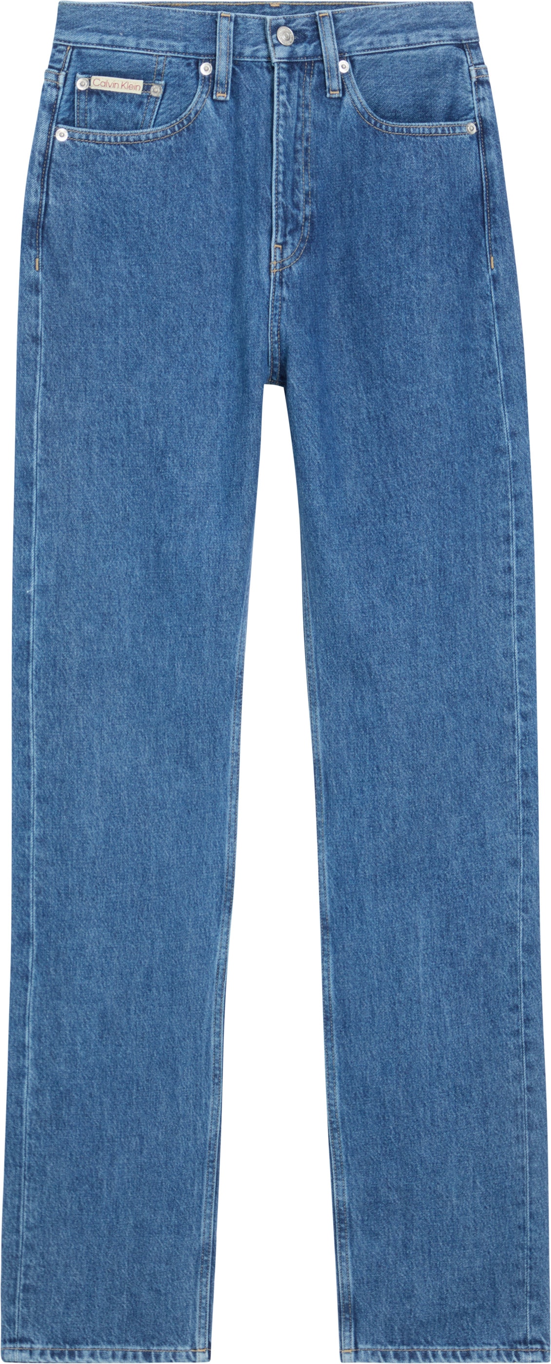 Calvin Klein Jeans Straight-Jeans »HIGH RISE STRAIGHT«, in mittelblauer Waschung