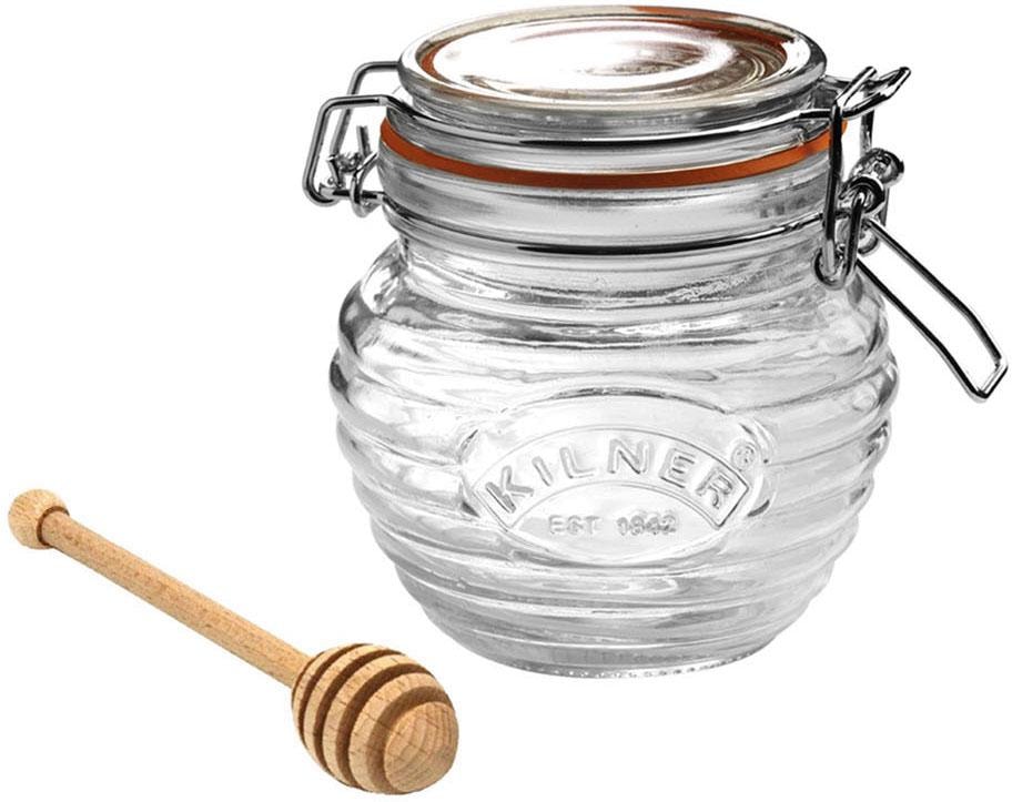 Honigglas, (1 tlg.), inkl. Honigportionierer