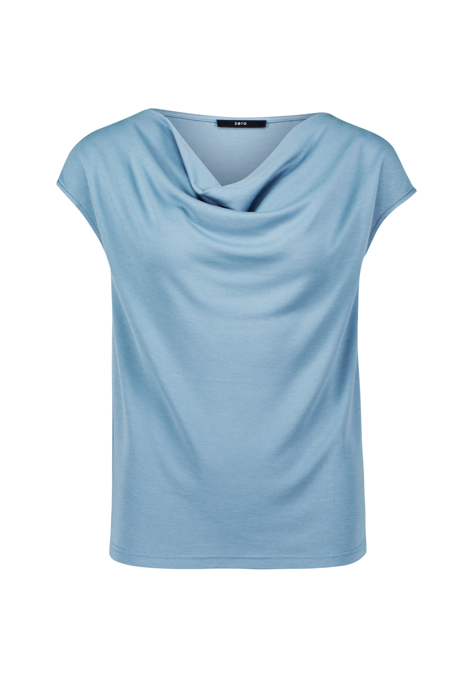 Zero T-Shirt "zero Damen Jerseyshirt mit Wasserfallausschnitt", (1 tlg.), d günstig online kaufen