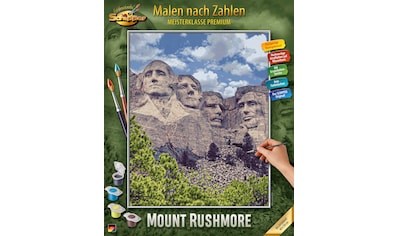 Malen nach Zahlen »Meisterklasse Premium - Mount Rushmore«, Made in Germany