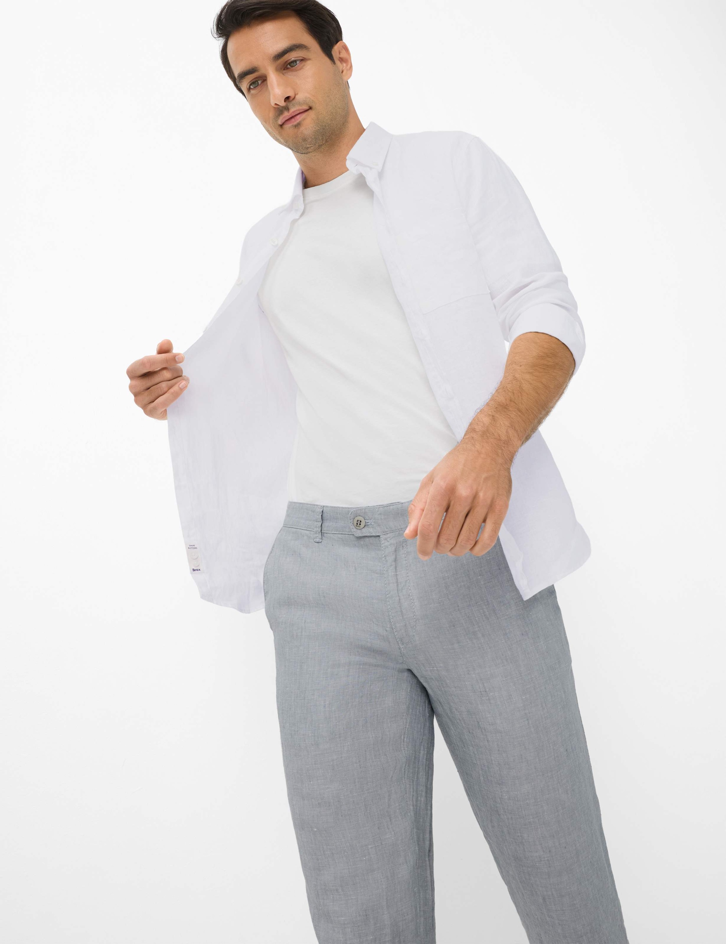 BRAX Fabio Chino Trousers Light Gray 40 3