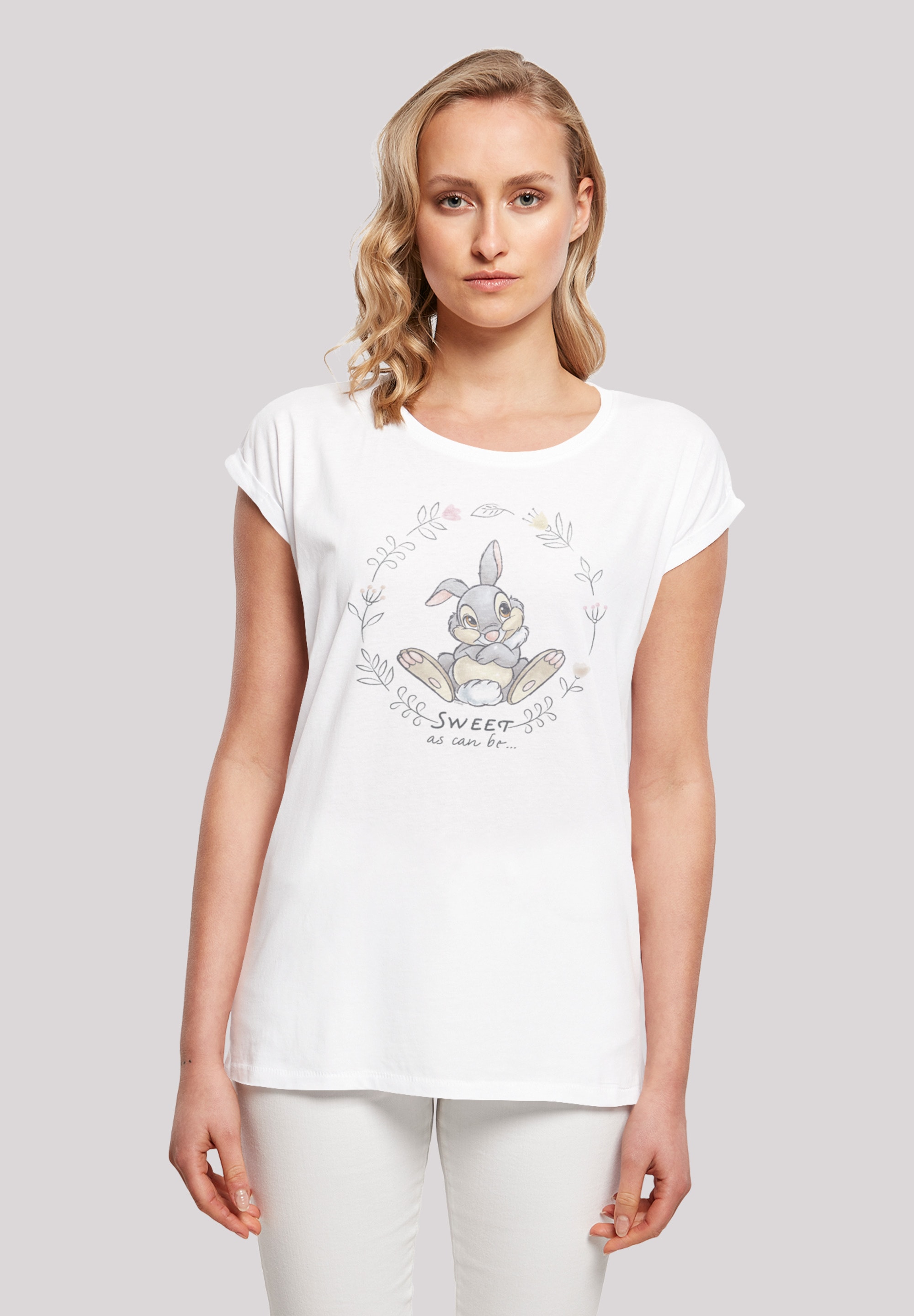 F4NT4STIC T-Shirt "Disney Bambi Klopfer Thumper Sweet As Can Be", Print