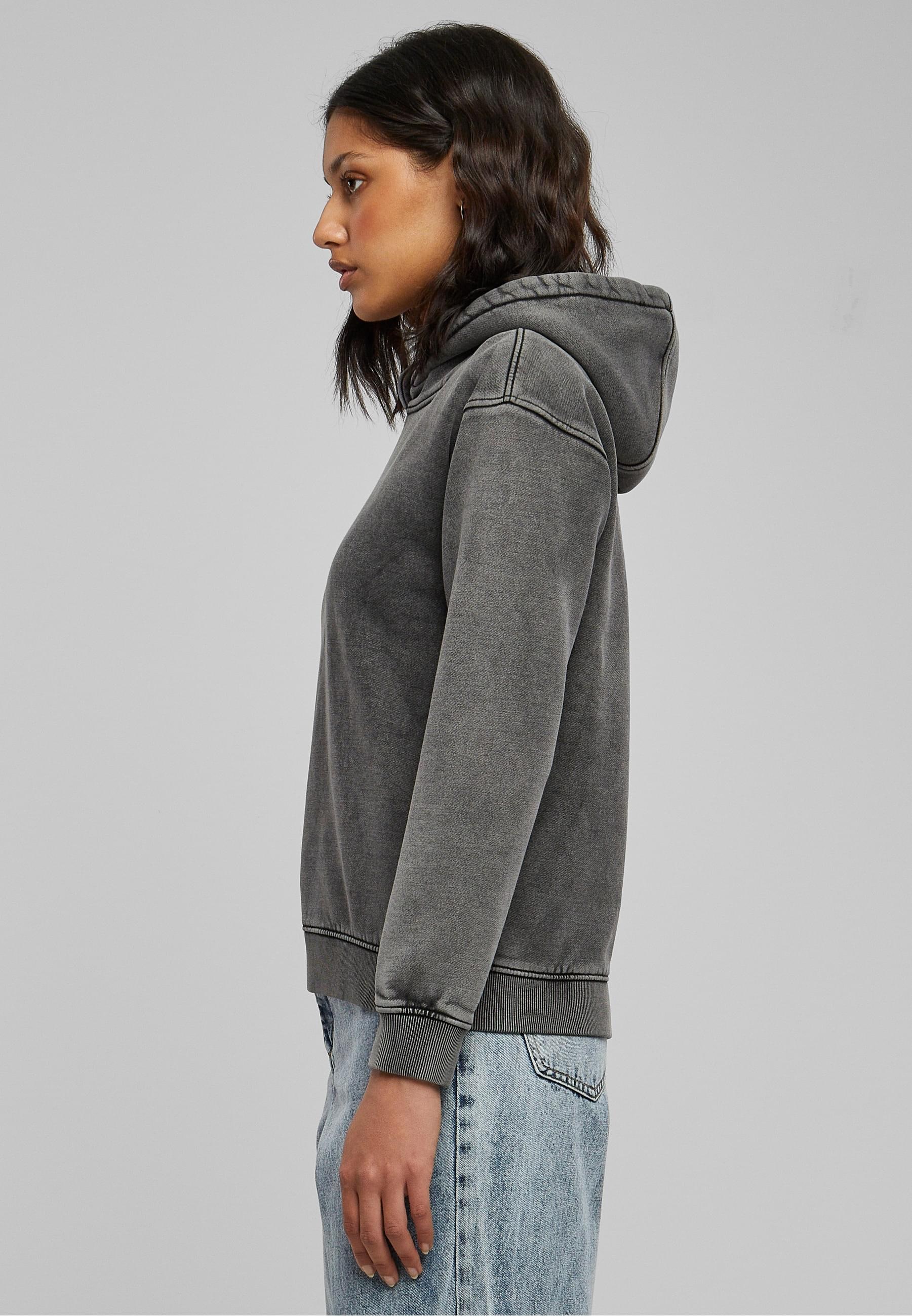 URBAN CLASSICS Kapuzenpullover »Urban Classics Damen Ladies Stone Washed Hoody«, (1 tlg.)