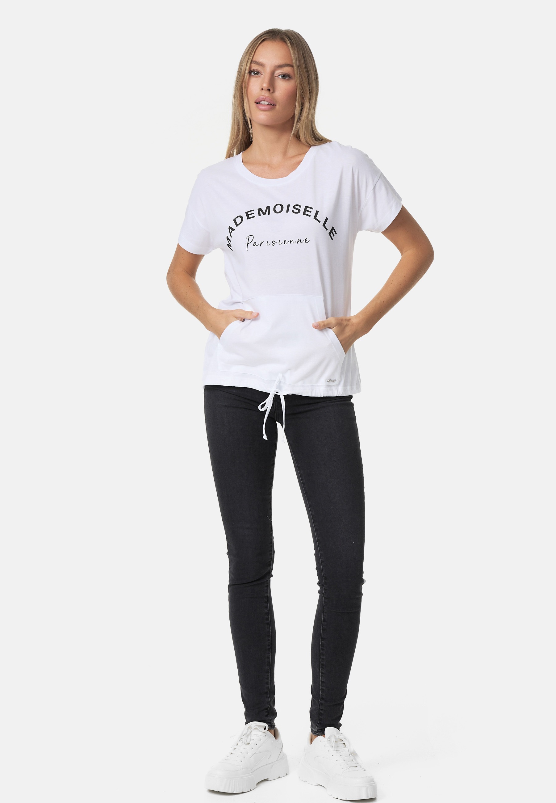 Decay T-Shirt, mit im und für Kordelzug | BAUR Saum Frontprint bestellen