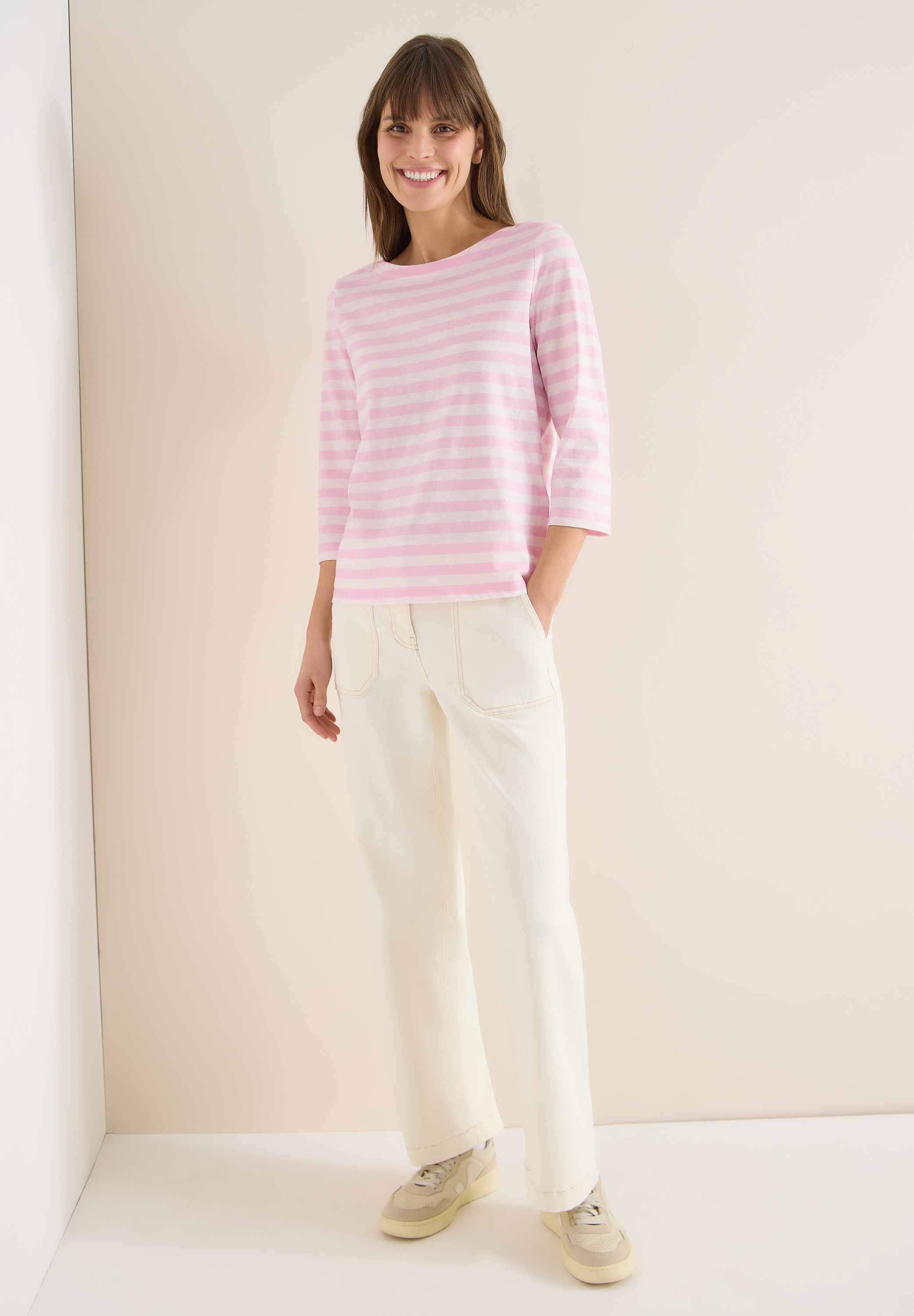 Thumbnail - Cecil 3/4-Arm-Shirt mit U-Boot-Ausschnitt