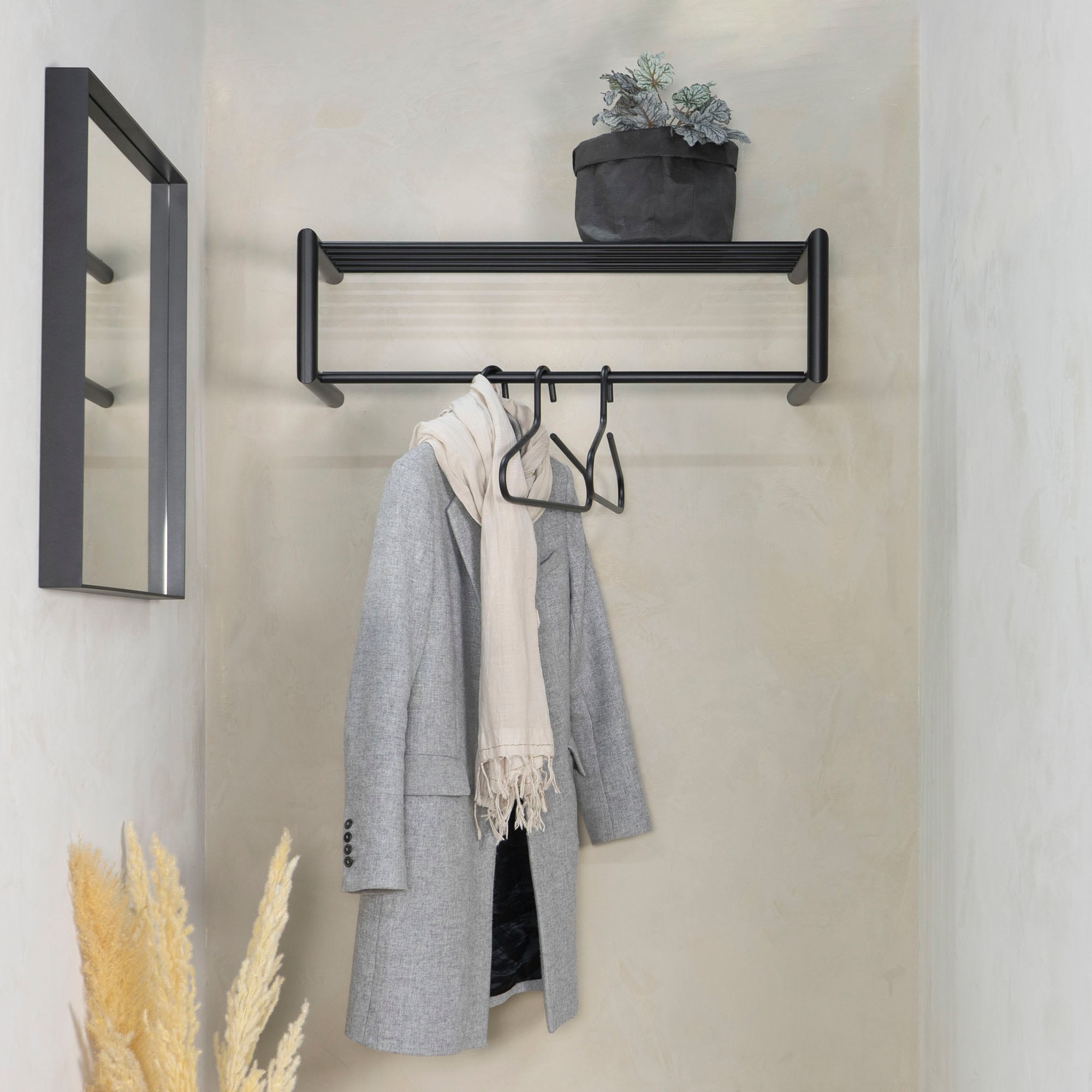 Spinder Design Garderobenleiste "SMOOTH" Schlichter Wandgarderobenständer a günstig online kaufen