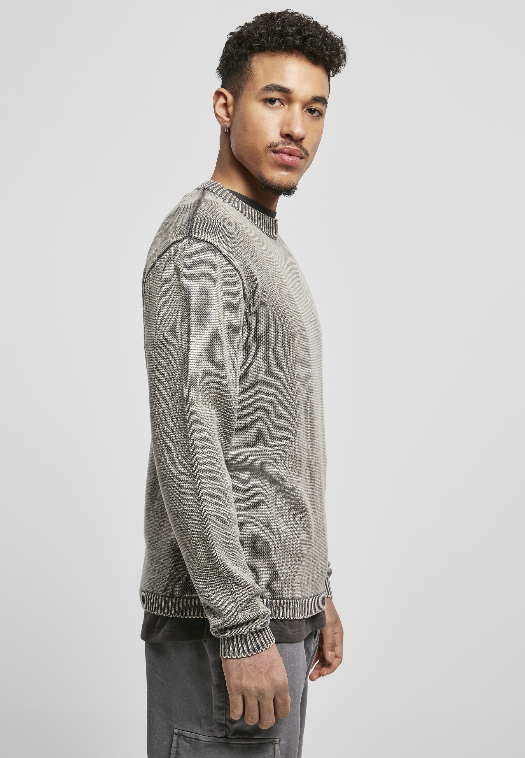 URBAN CLASSICS Sweatshirt »Urban Classics Herren Washed Sweater«, 1 Stk.
