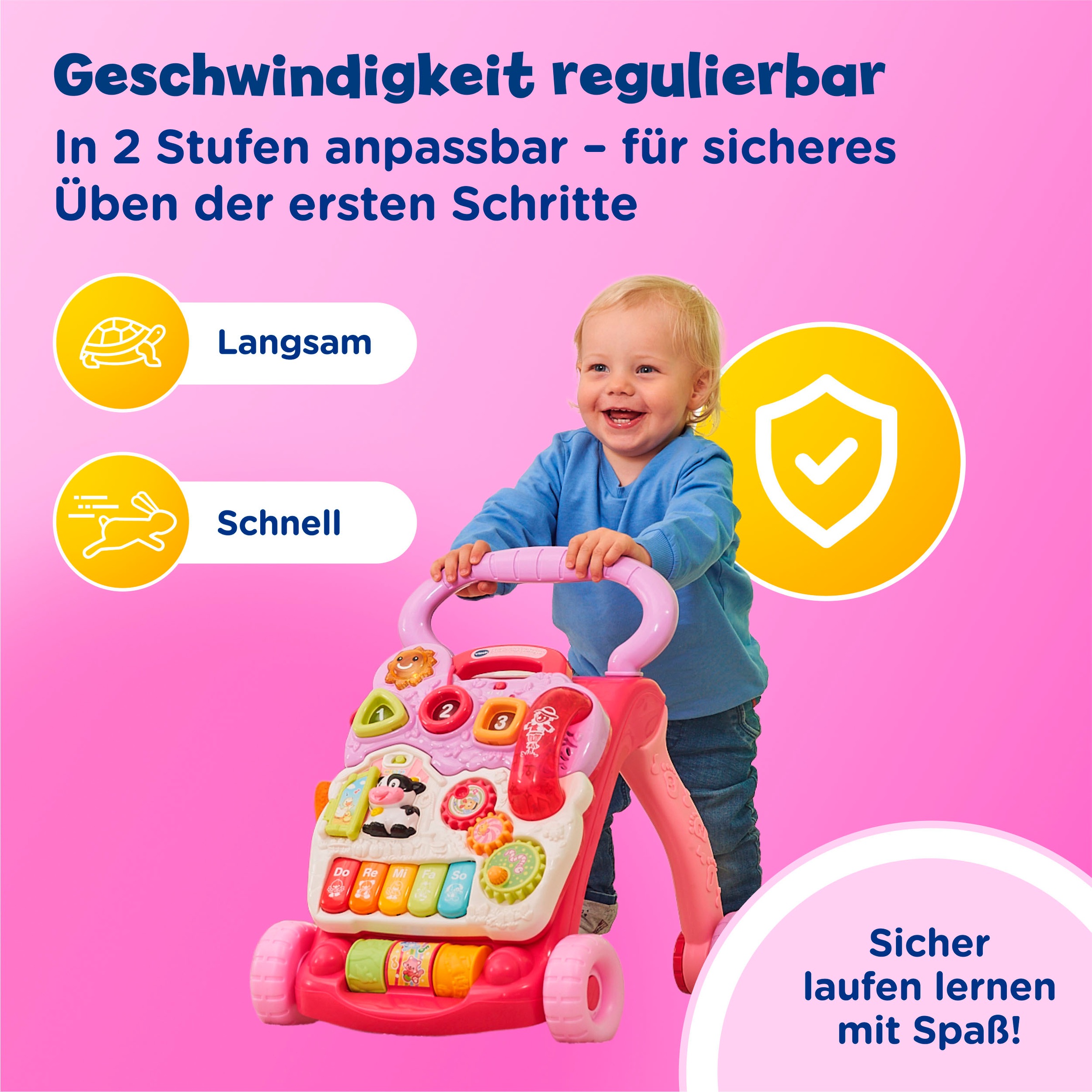 Vtech® Lauflernwagen »VTechBaby, Spiel-und Laufwagen« mit 11 Kindermelodien
