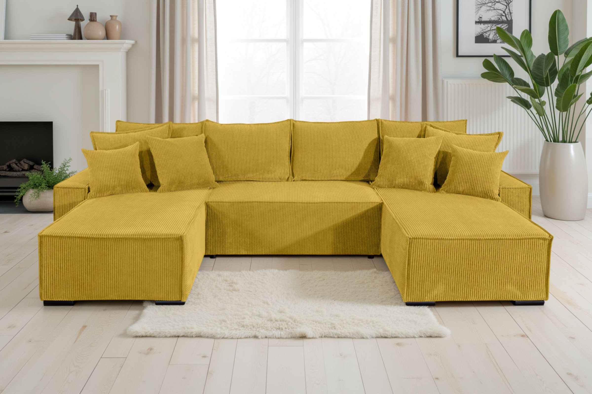 COLLECTION AB Wohnlandschaft "Manhattan" Wohnlandschaft,2 Ottomane,Bonnelfe günstig online kaufen