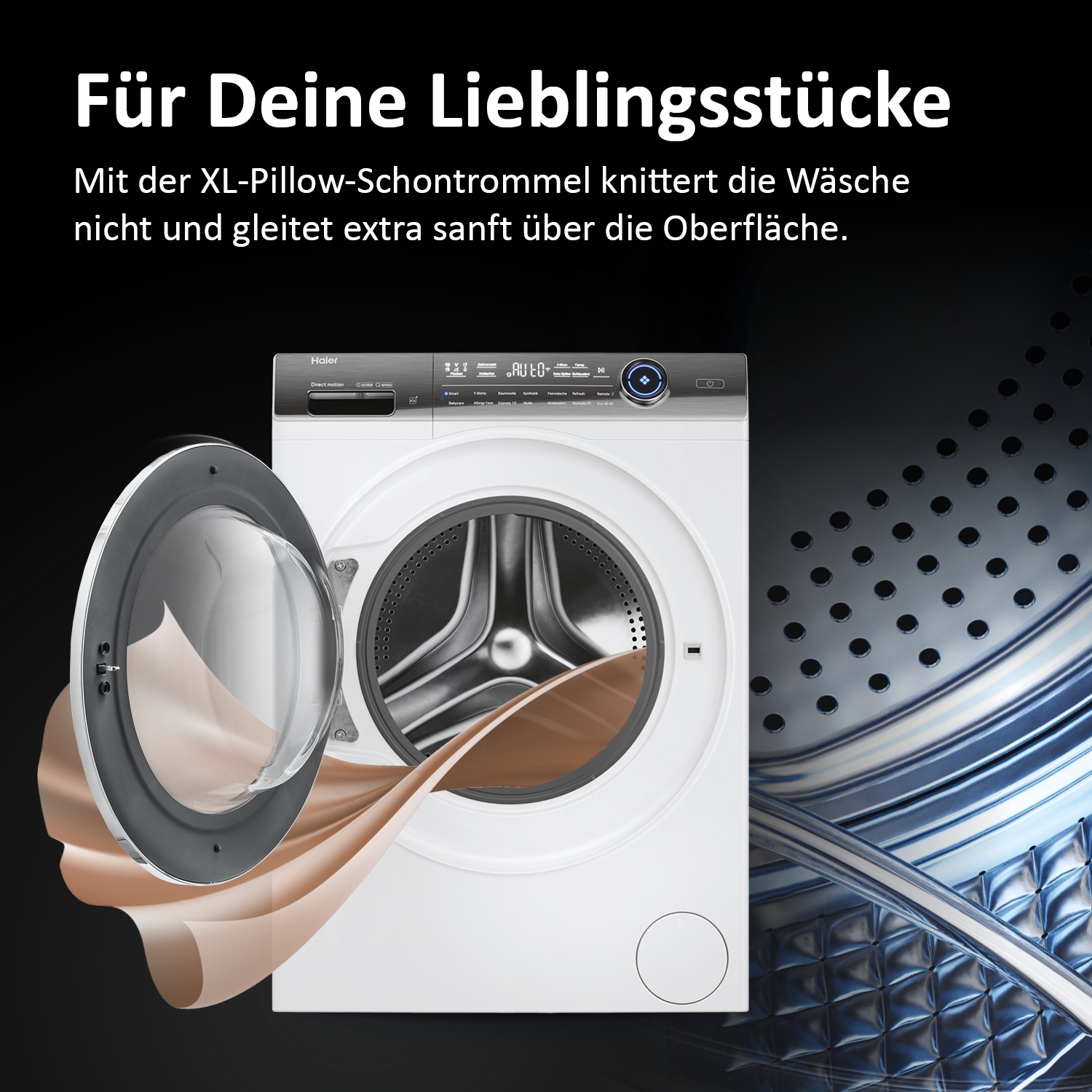 Haier Waschmaschine I-PRO SERIE 7 PLUS »HW90-BD14979EU1«, 9 kg, 1400 U/min, Refresh: Für ressourcenschonende Wäschepflege