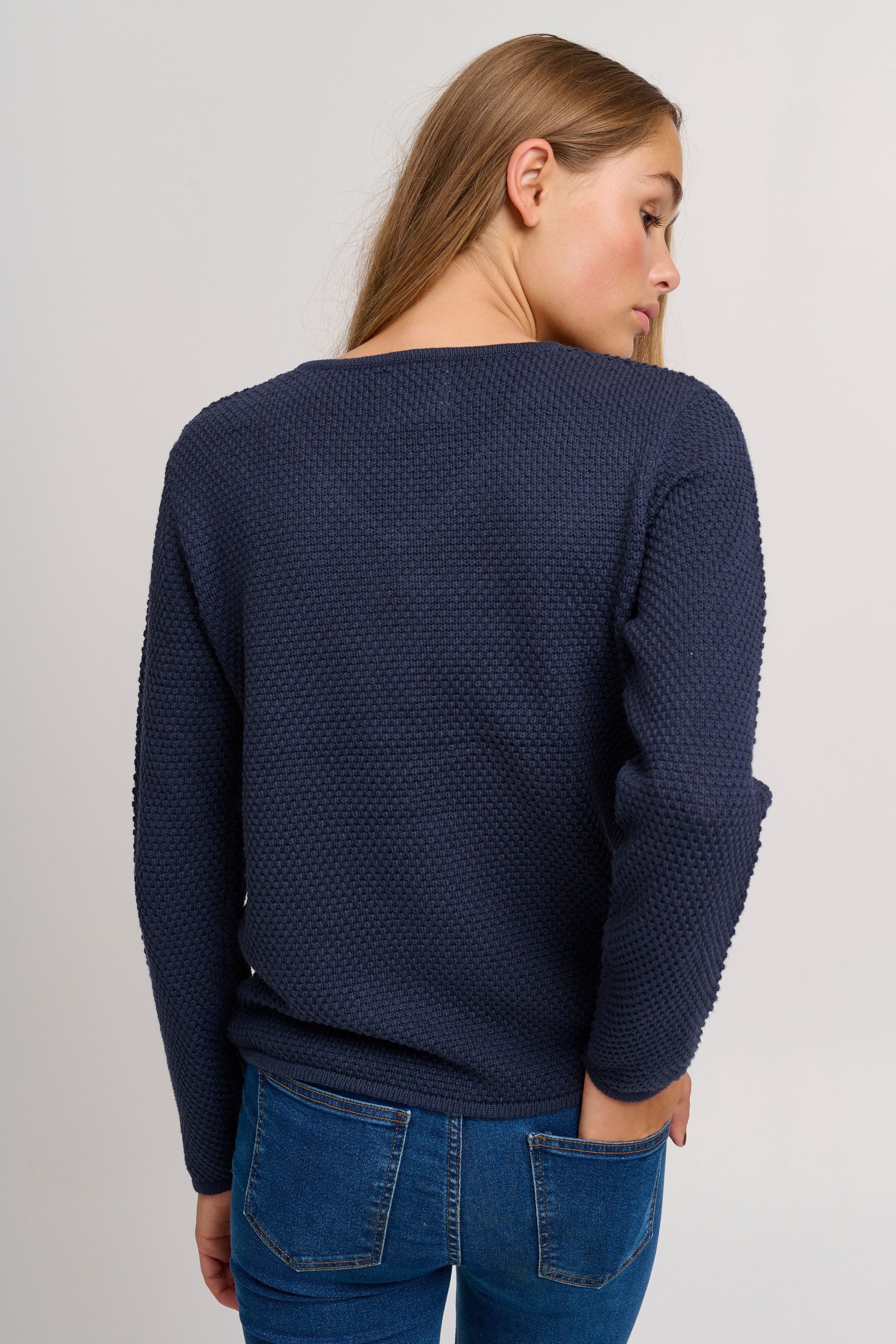 OXMO Strickfleece-Pullover »Strickpullover OXHanna«