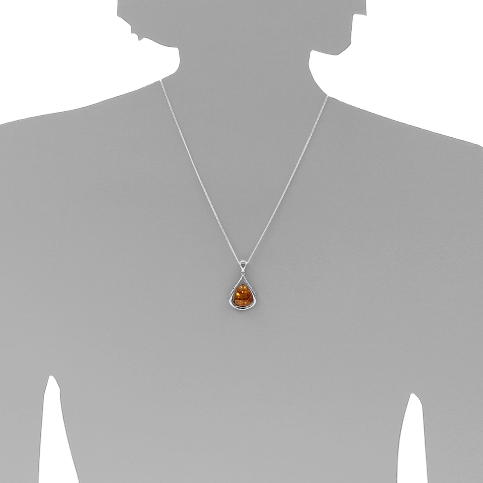 OSTSEE-SCHMUCK Kette mit Anhänger »Ostsee-Schmuck Kette mit Anhänger Nicoletta«, (2 tlg.)