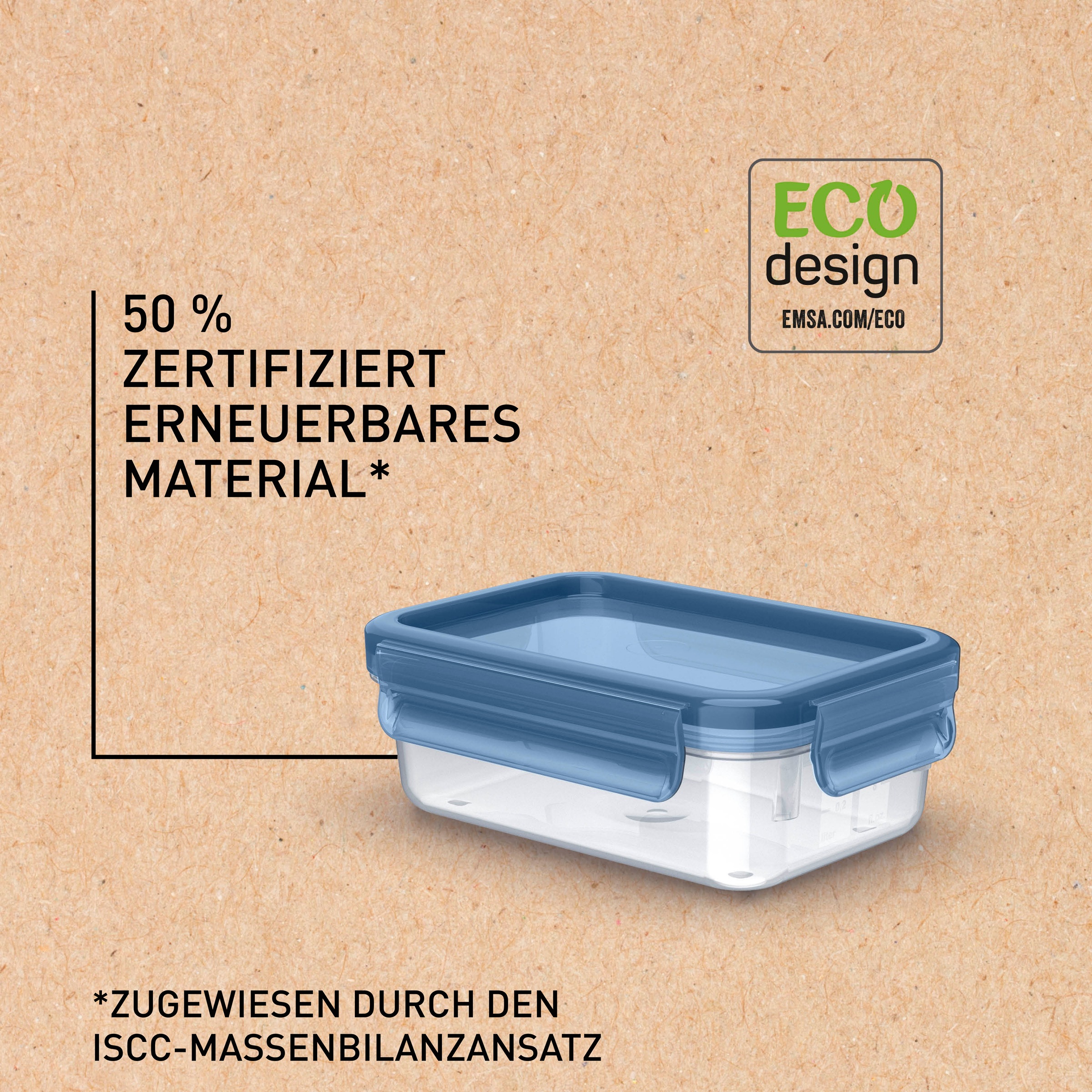 Emsa Frischhaltedose "Clip & Close Eco" 1 Stk. tlg. 100% dicht, mikrowellen günstig online kaufen