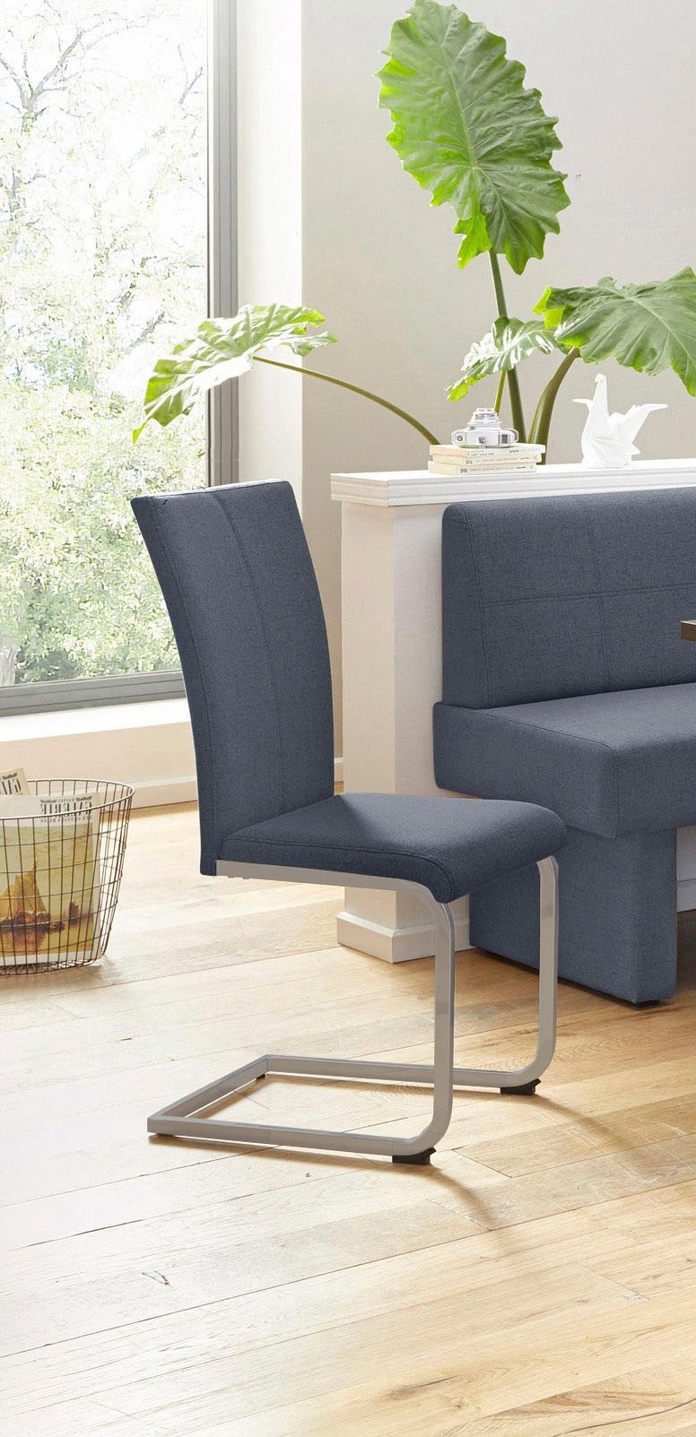 Home affaire Freischwinger "Nils" (Set) 2 Stk. Feinstruktur  Microfaser Stu günstig online kaufen