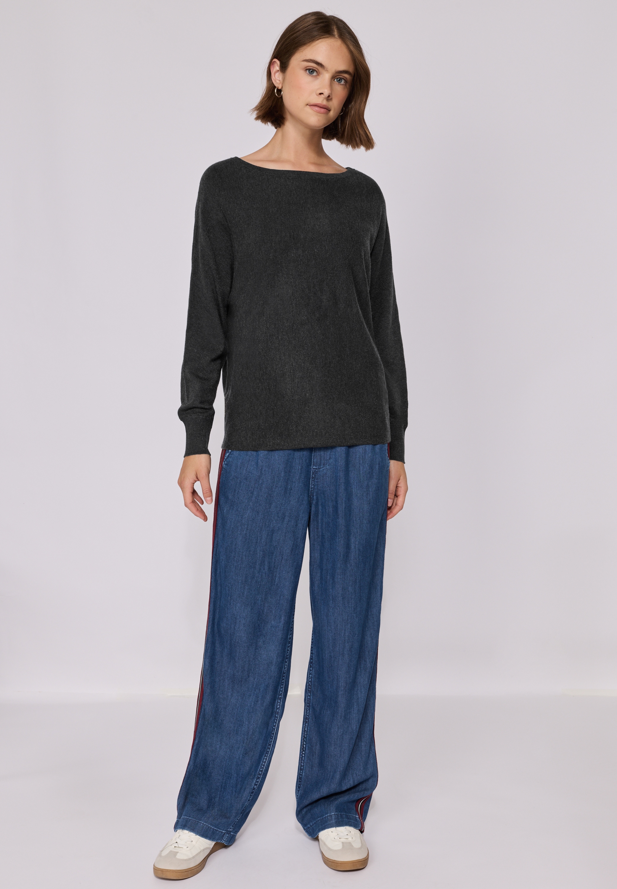 STREET ONE STUDIO Strickpullover, aus softem Materialmix