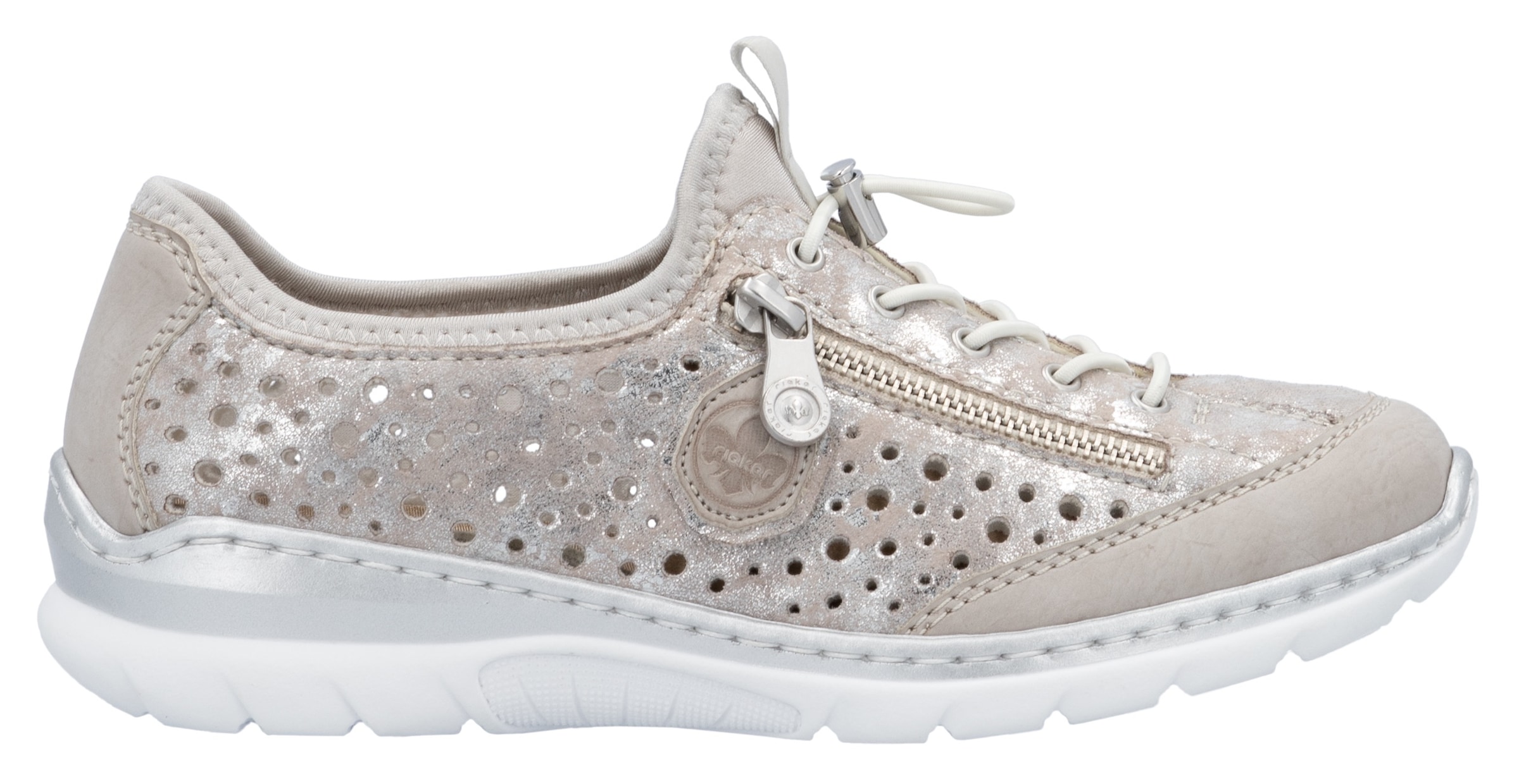 Rieker Slip-On Sneaker, Schlupfschuh, Freizeitschuh, Halbschuh mit Schnellverschluss