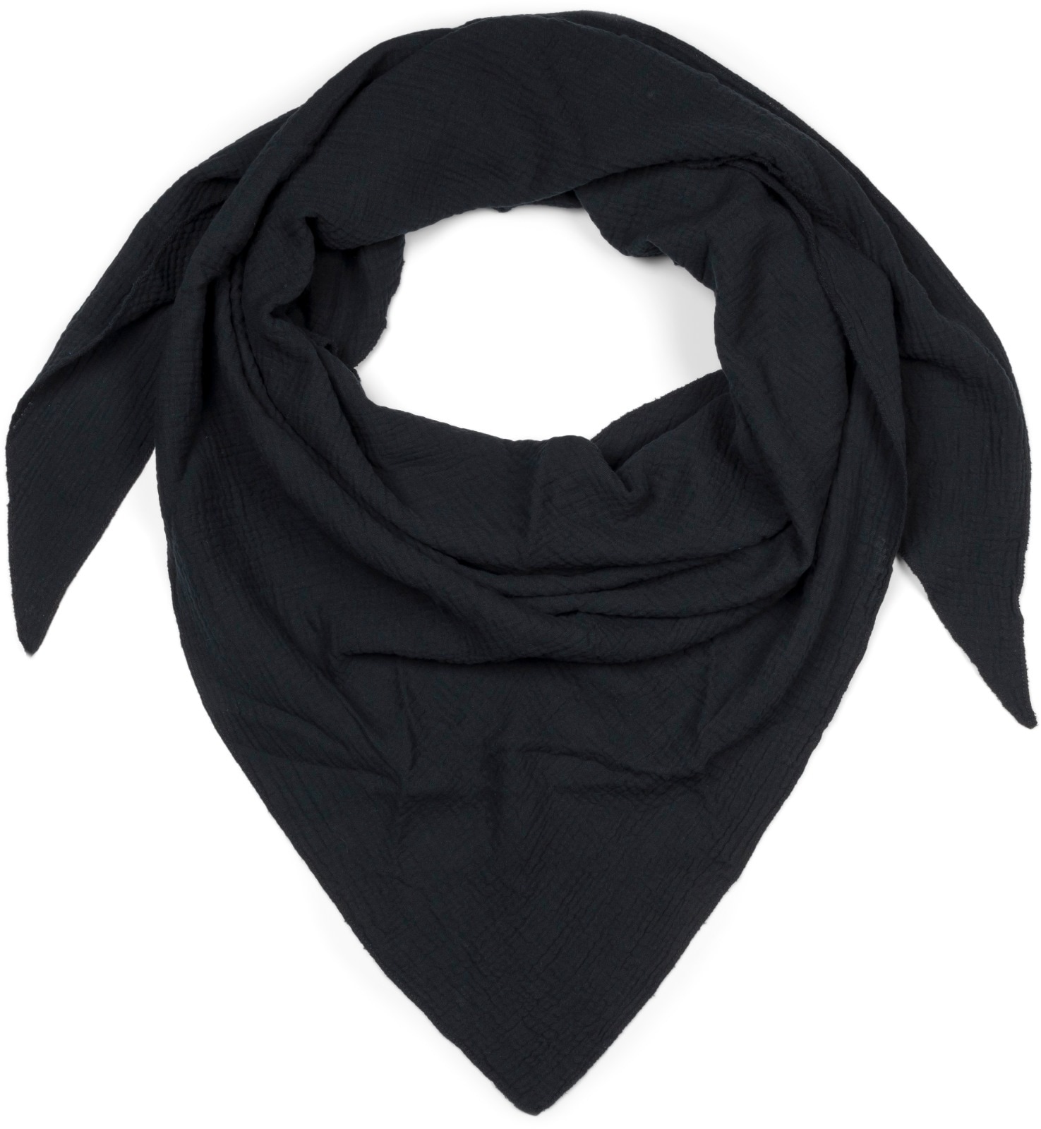 styleBREAKER Dreieckstuch "Musselin Dreiecktuch Einfarbig" 1 Stk.