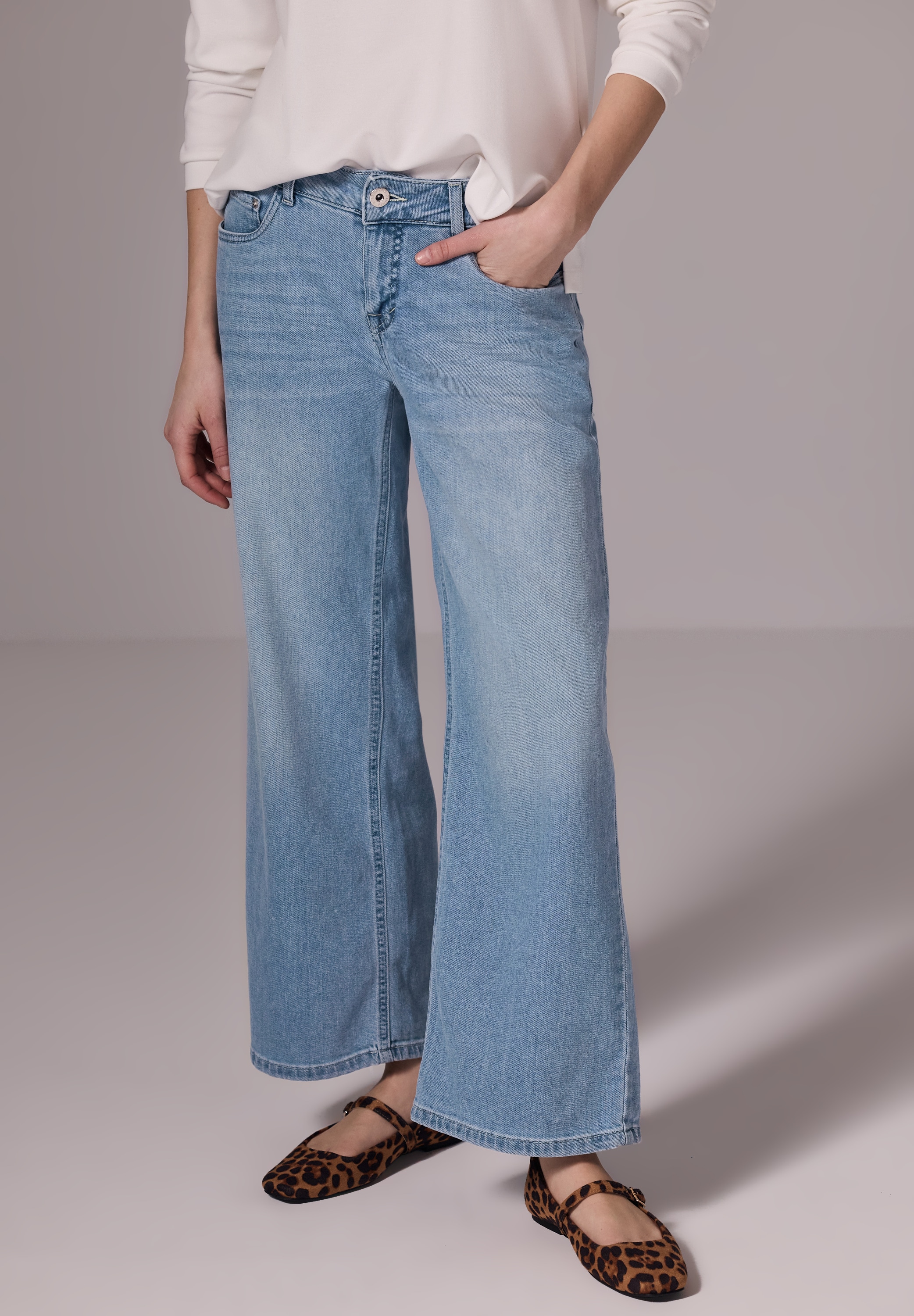 STREET ONE STUDIO Comfort-fit-Jeans Middle Waist