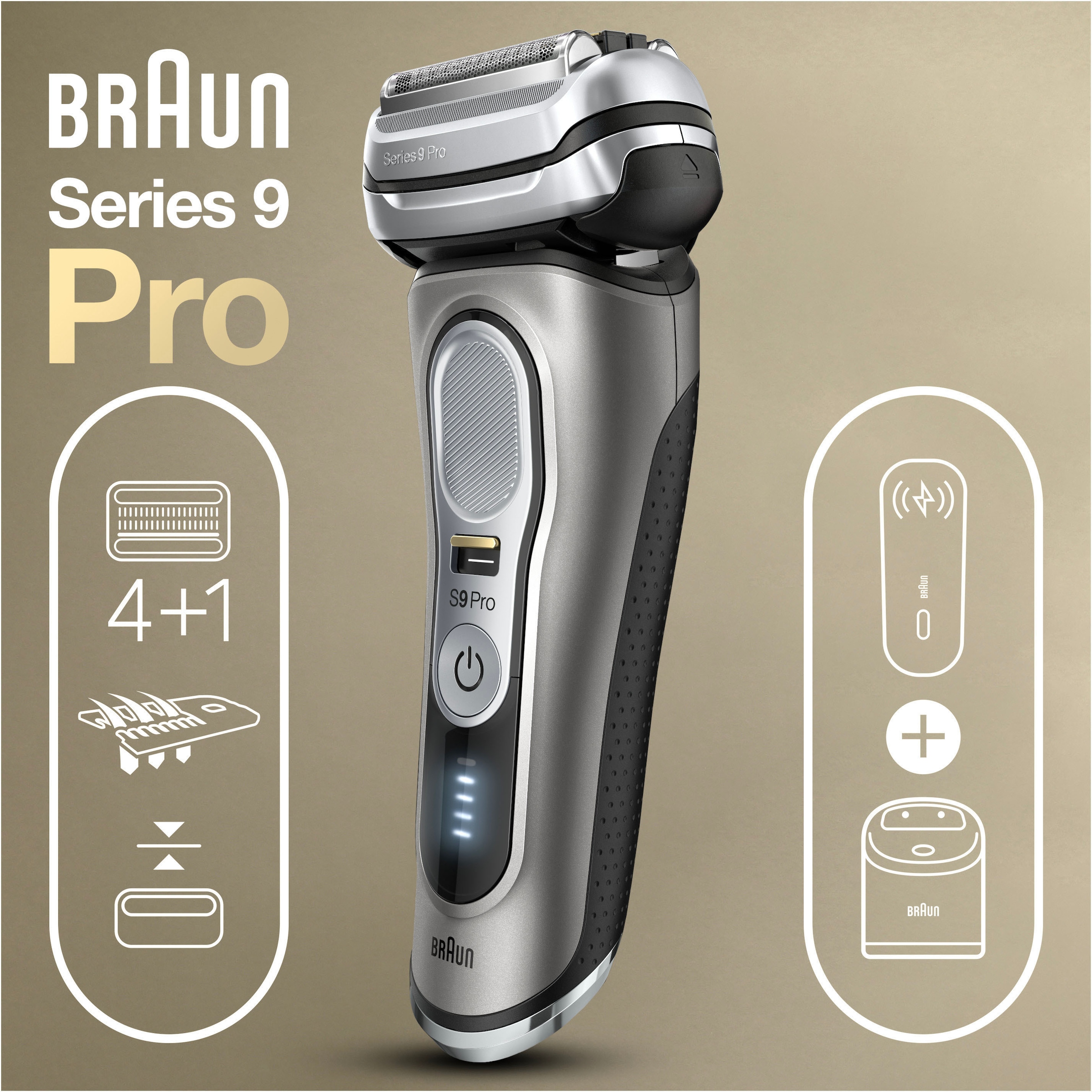 Braun Series 9 Pro+ Elektrorasierer, ProComfort Aufsatz