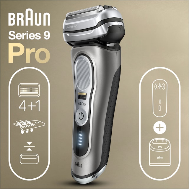 Braun Elektrorasierer »Series 9 Pro - 9475cc«, Reinigungsstation, 1 St.  Aufsätze, 4+1 Scherkopf mit ProLift Trimmer, PowerCase, 60 Min Laufzeit,  Wet&Dry online bestellen | BAUR