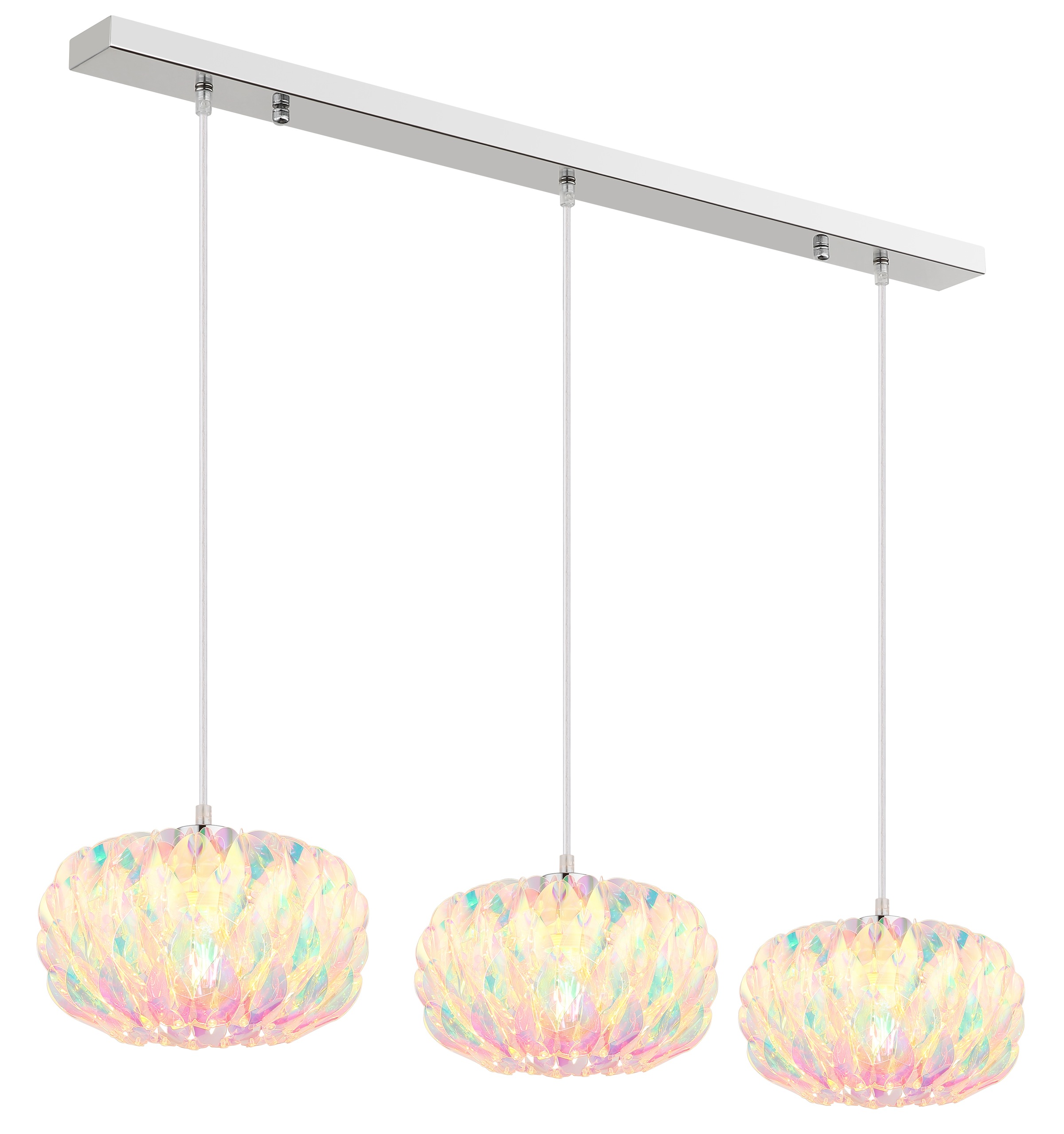 GLOBO LIGHTING Hängeleuchte »JUANA« E27 1 Stk. Verchromte Hängeleuchte mit Klarglas, modern & flexibel