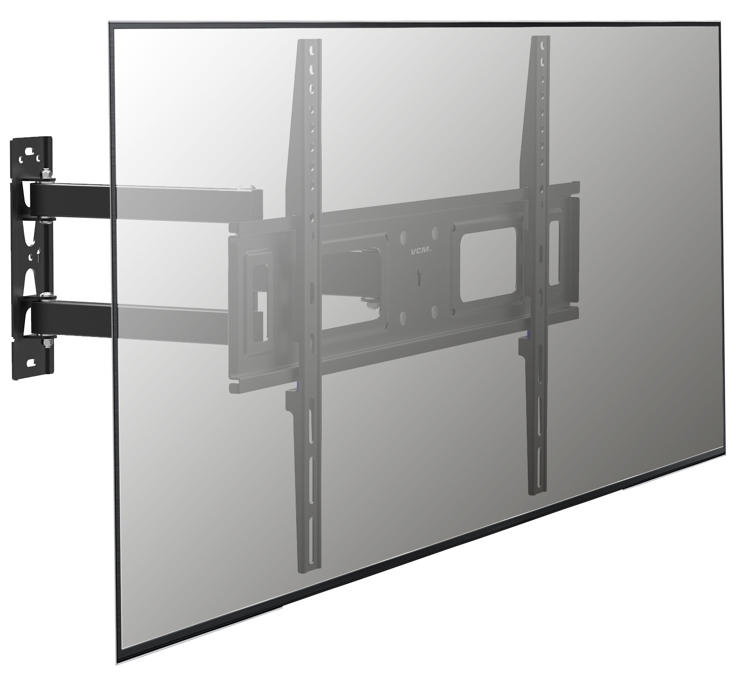 VCM TV-Wandhalterung »VCM Universal TV Halterung | VESA Wandhalterung | Halter ausziehbar schwenkbar neigbar | Belastbarkeit bis zu 25kg - B-SN600«, (VCM SN)